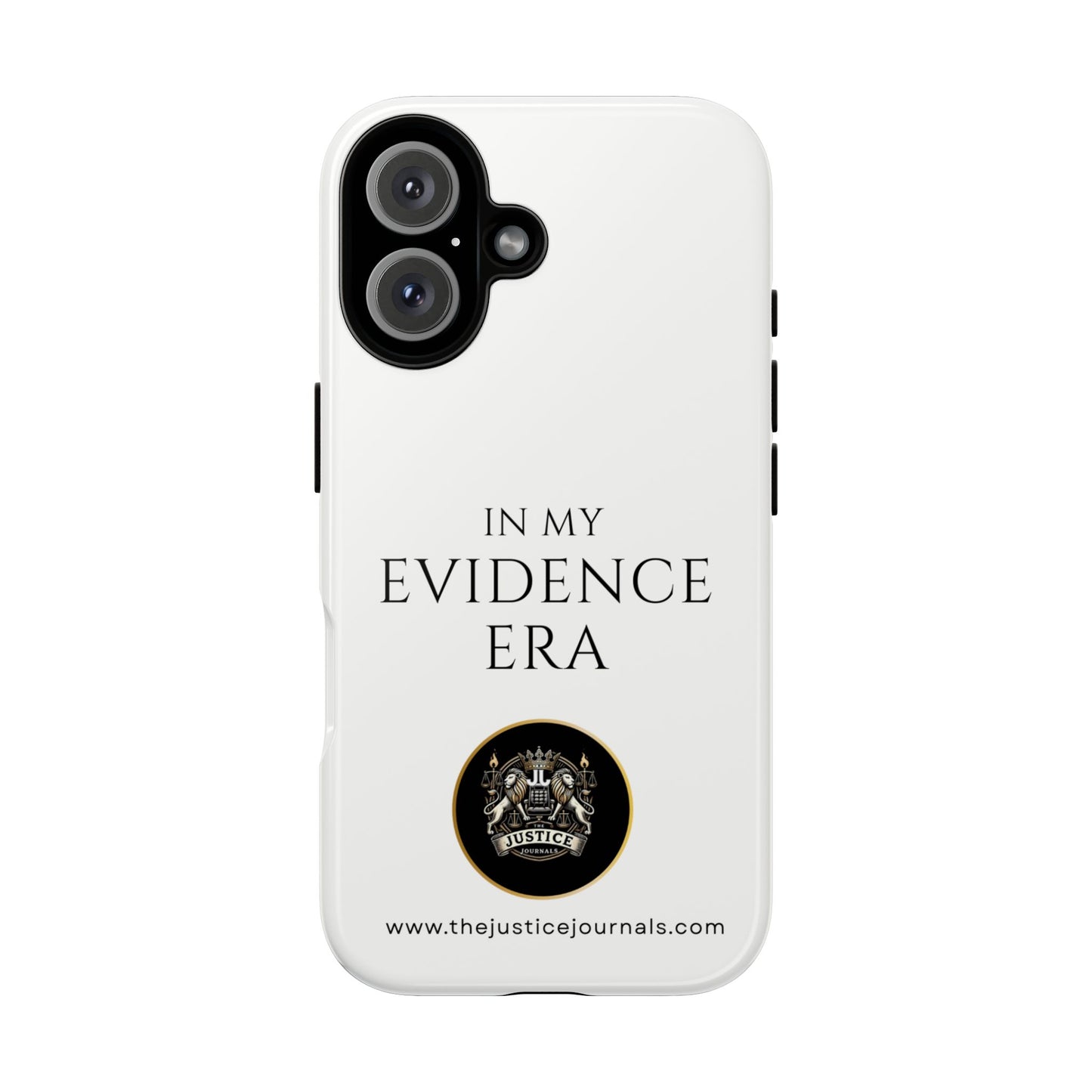 Evidence Era White – Justice Journals Phone case