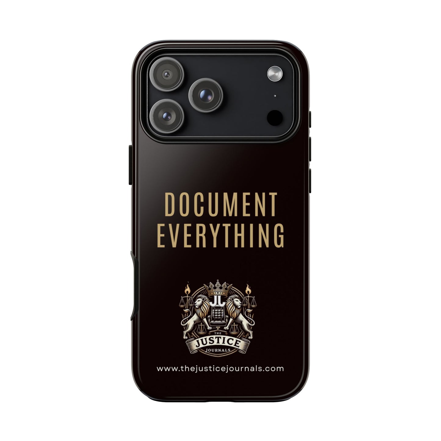Document Everything - Justice Journals Phone case