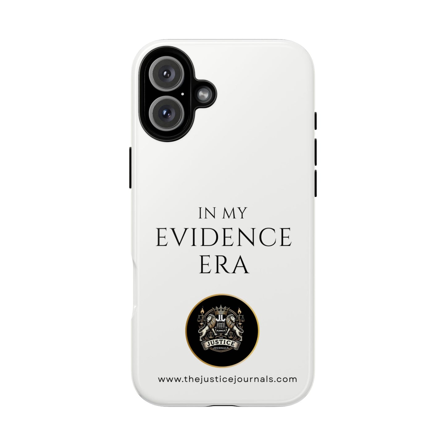Evidence Era White – Justice Journals Phone case