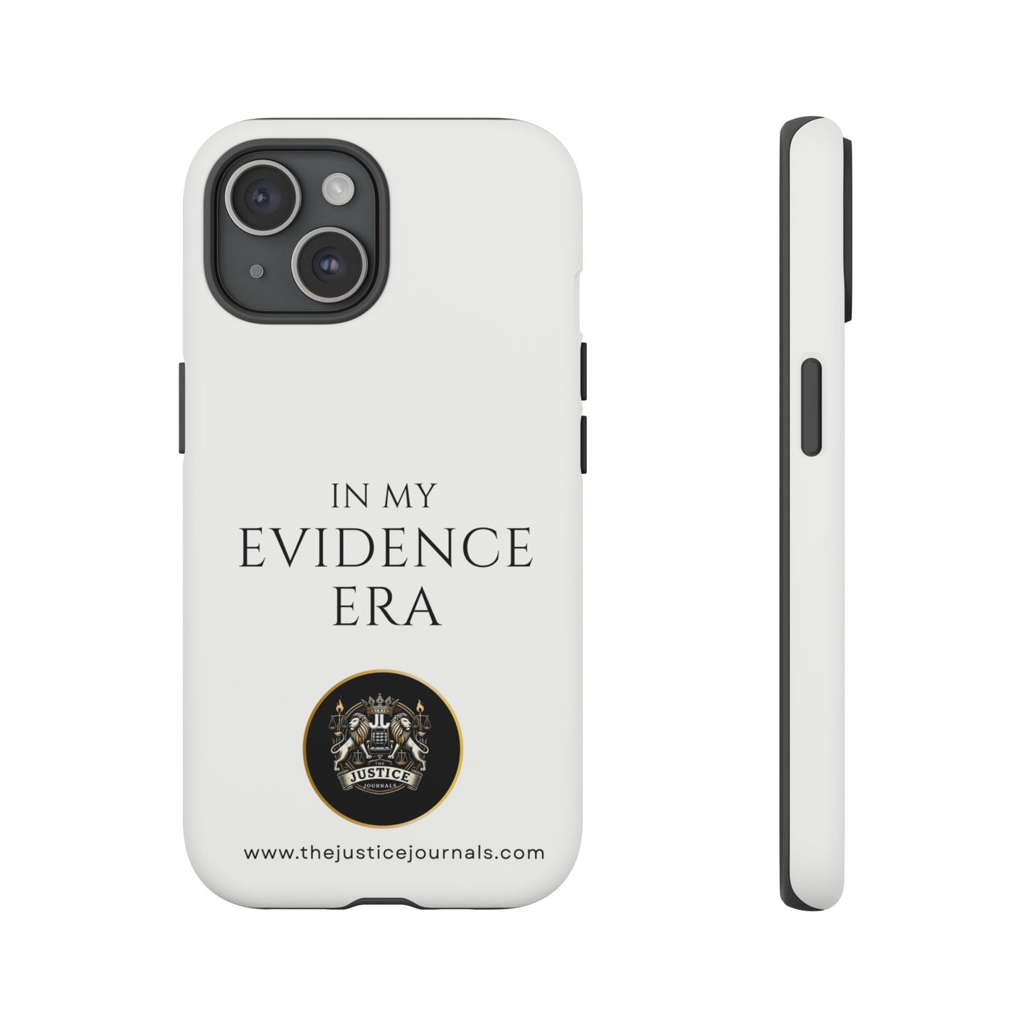 Evidence Era White – Justice Journals Phone case