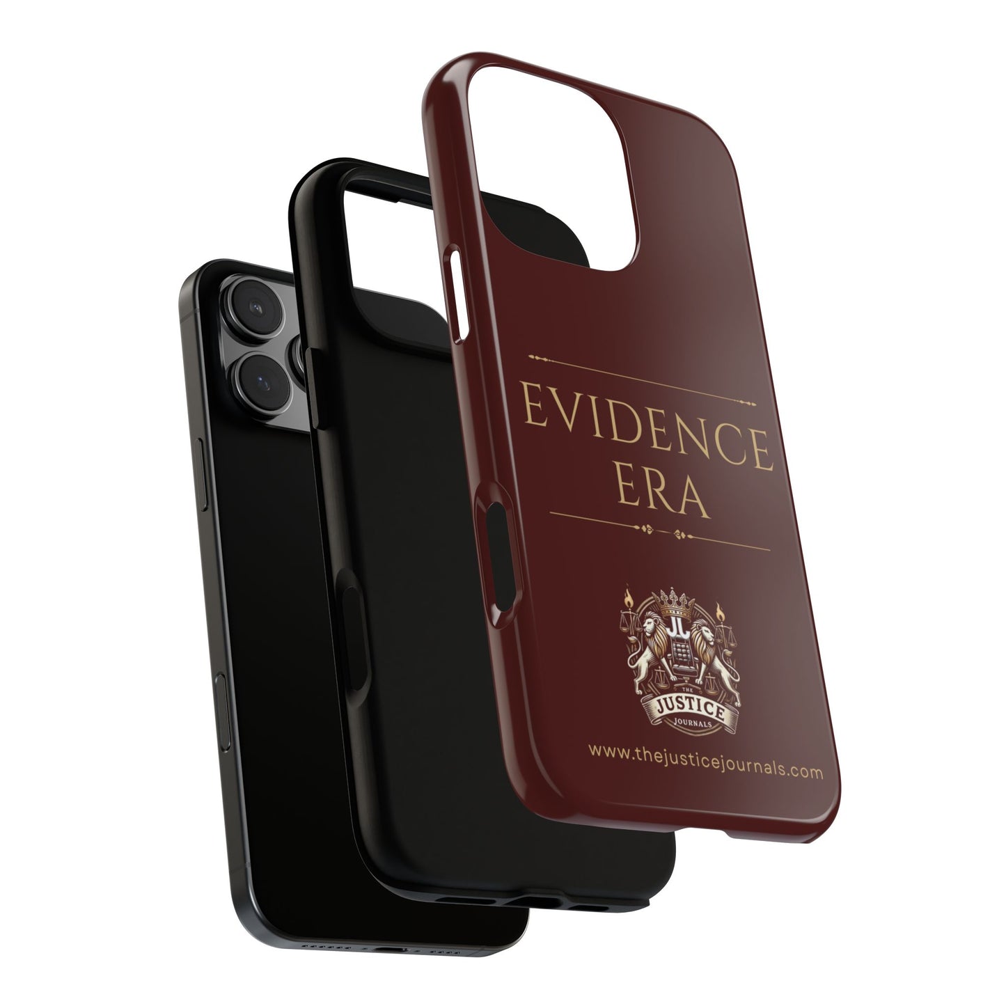 Evidence Era Burgundy - Justice Journals Phone case