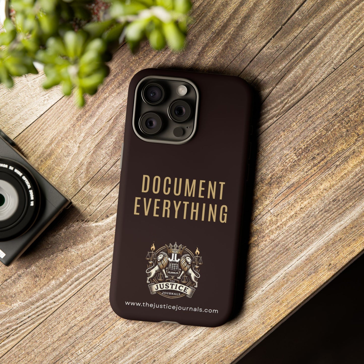 Document Everything - Justice Journals Phone case