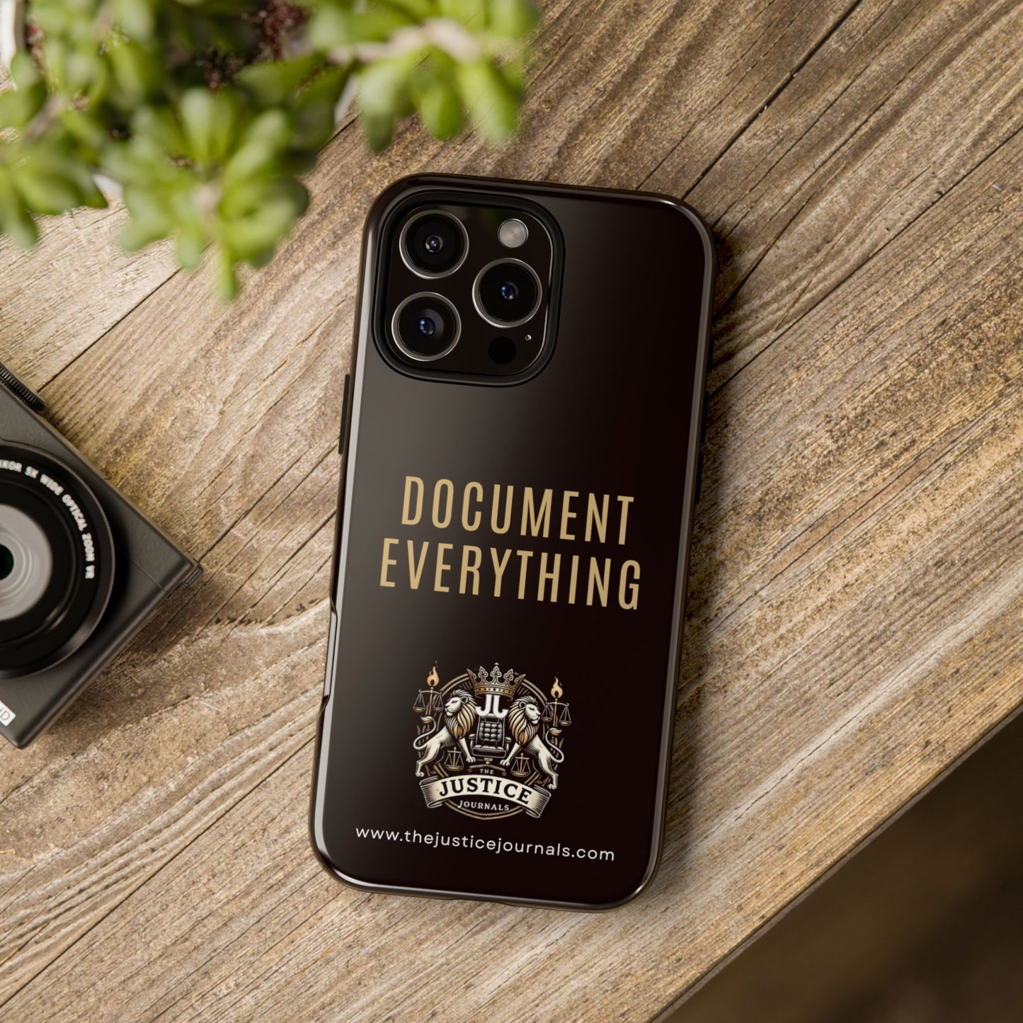 Document Everything - Justice Journals Phone case