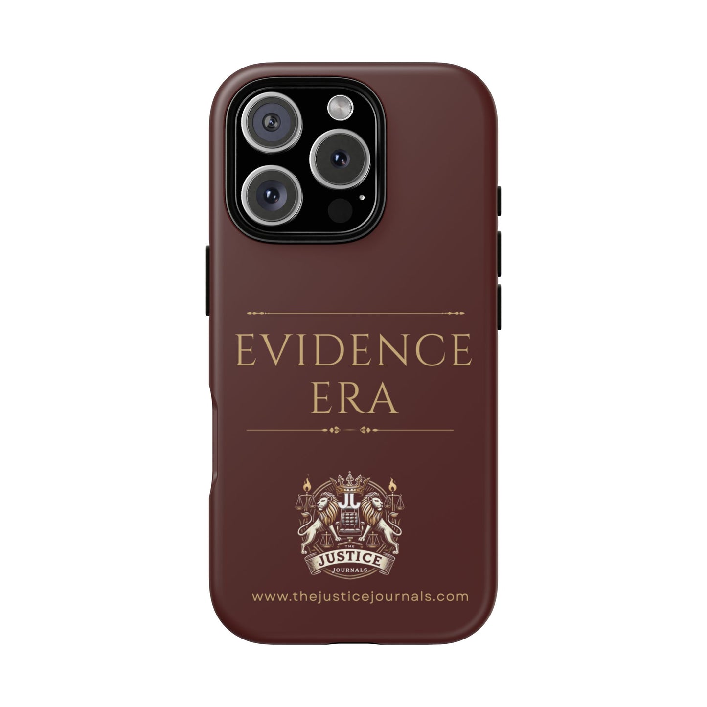 Evidence Era Burgundy - Justice Journals Phone case