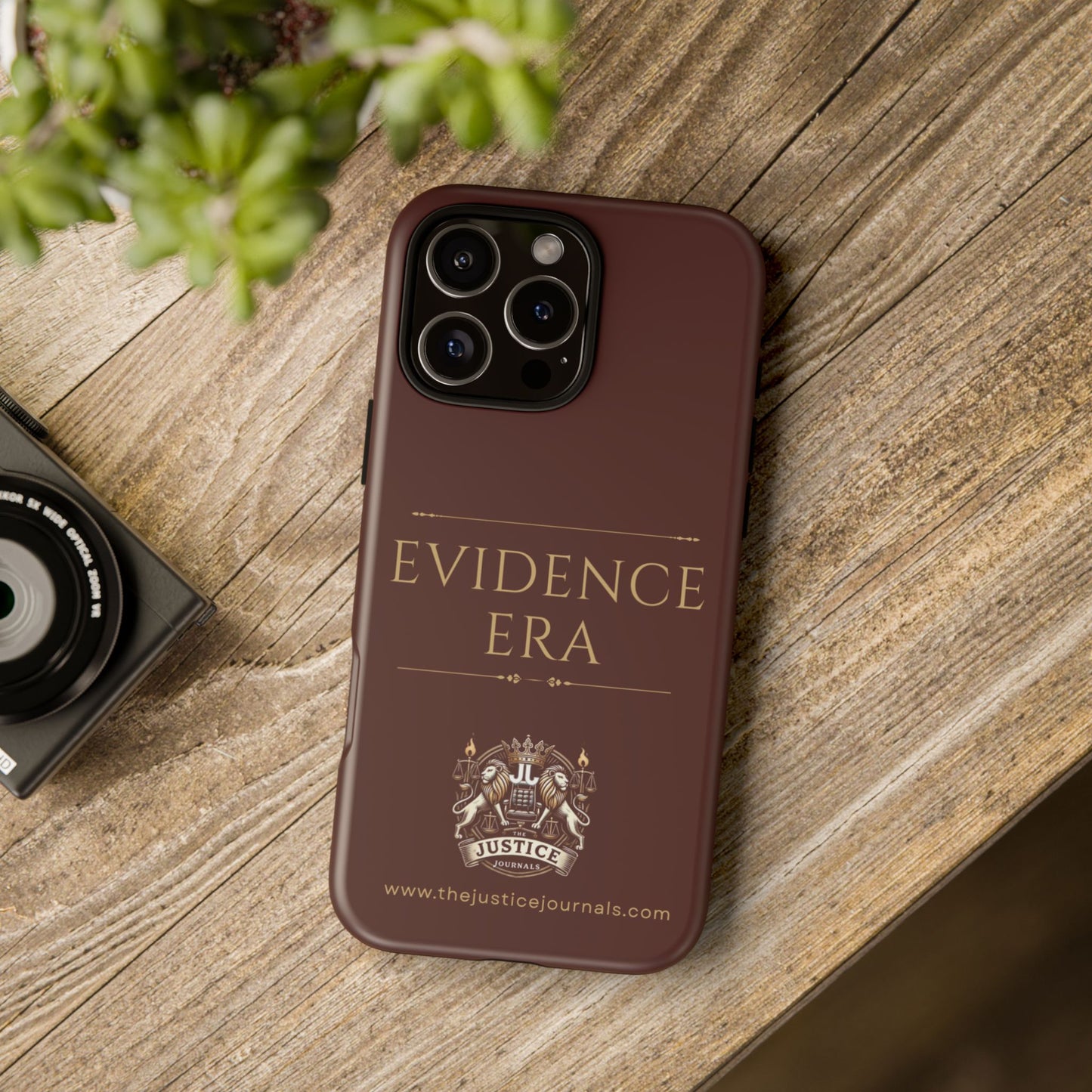 Evidence Era Burgundy - Justice Journals Phone case