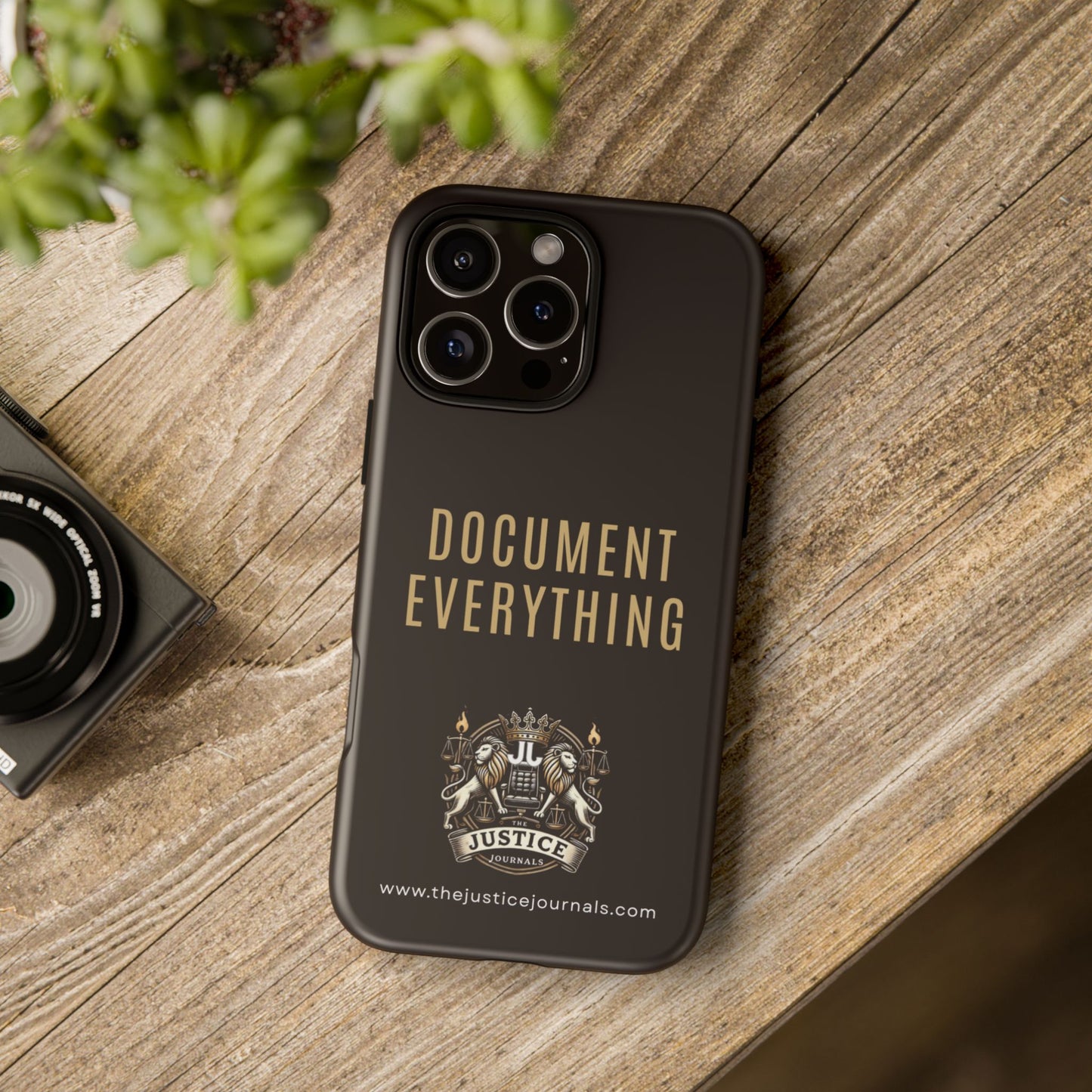 Document Everything - Justice Journals Phone case