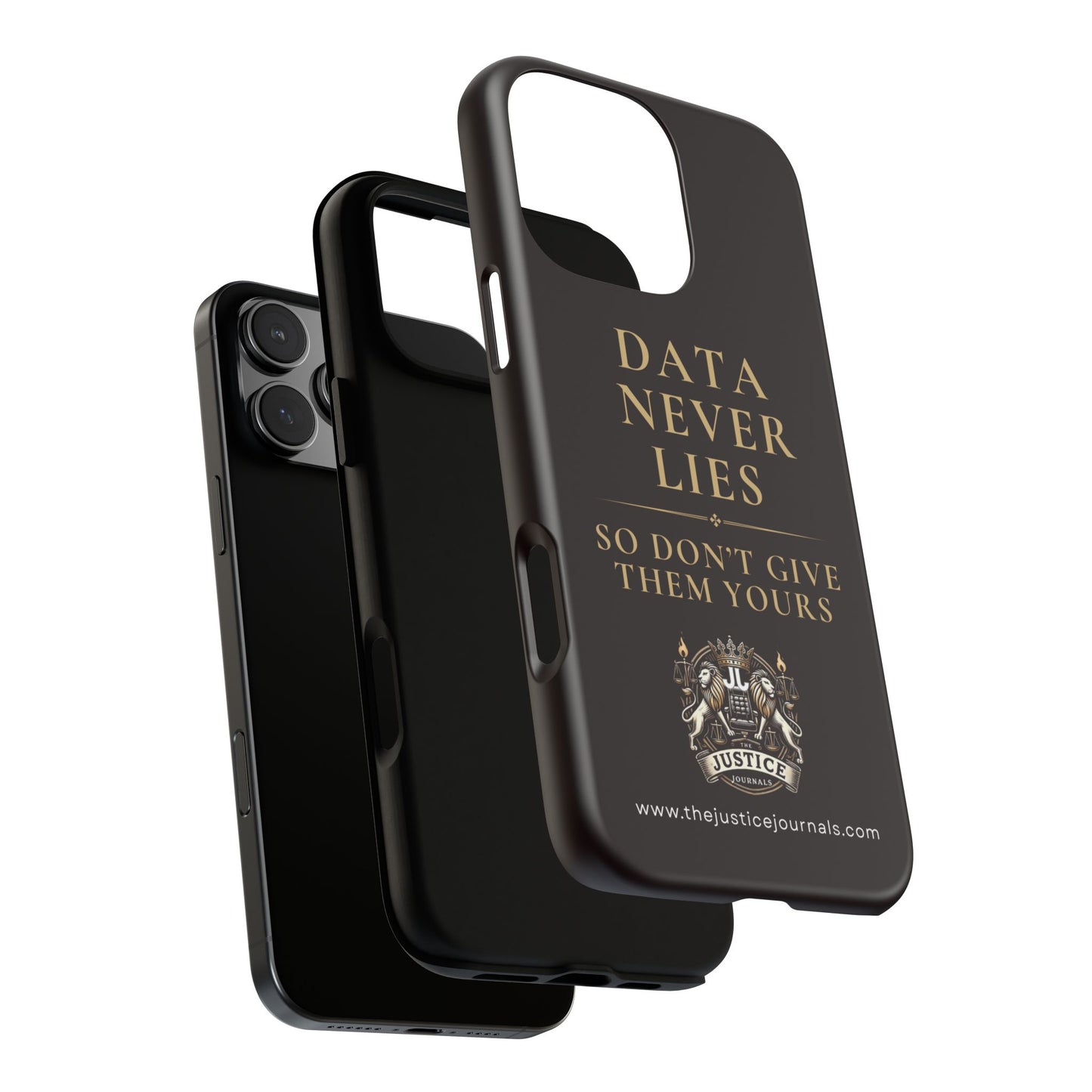 Data Never Lies, Justice Journals iphone case