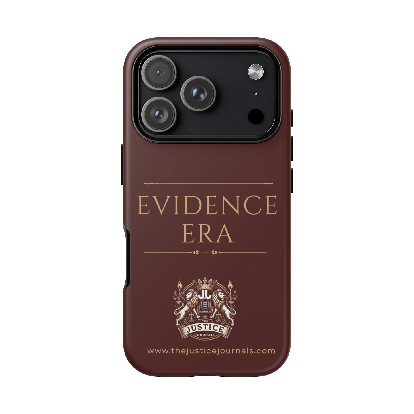 Evidence Era Burgundy - Justice Journals Phone case