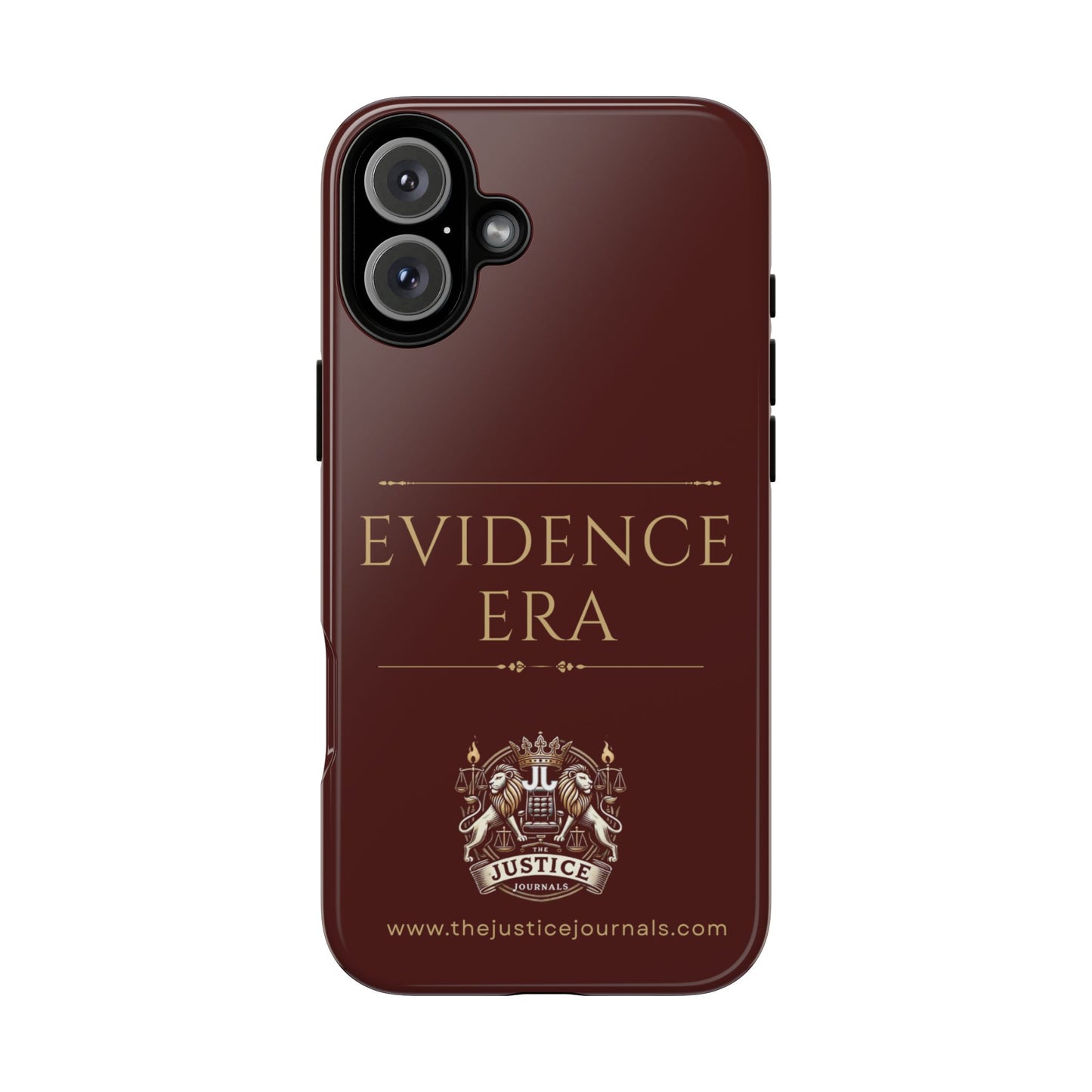 Evidence Era Burgundy - Justice Journals Phone case