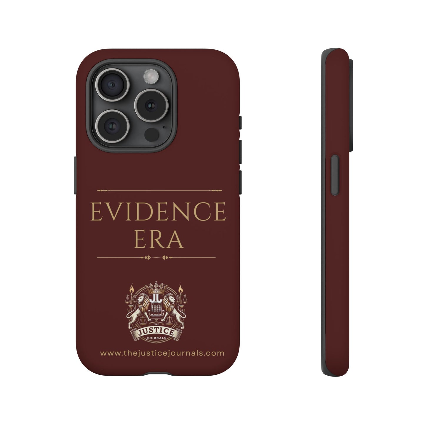 Evidence Era Burgundy - Justice Journals Phone case