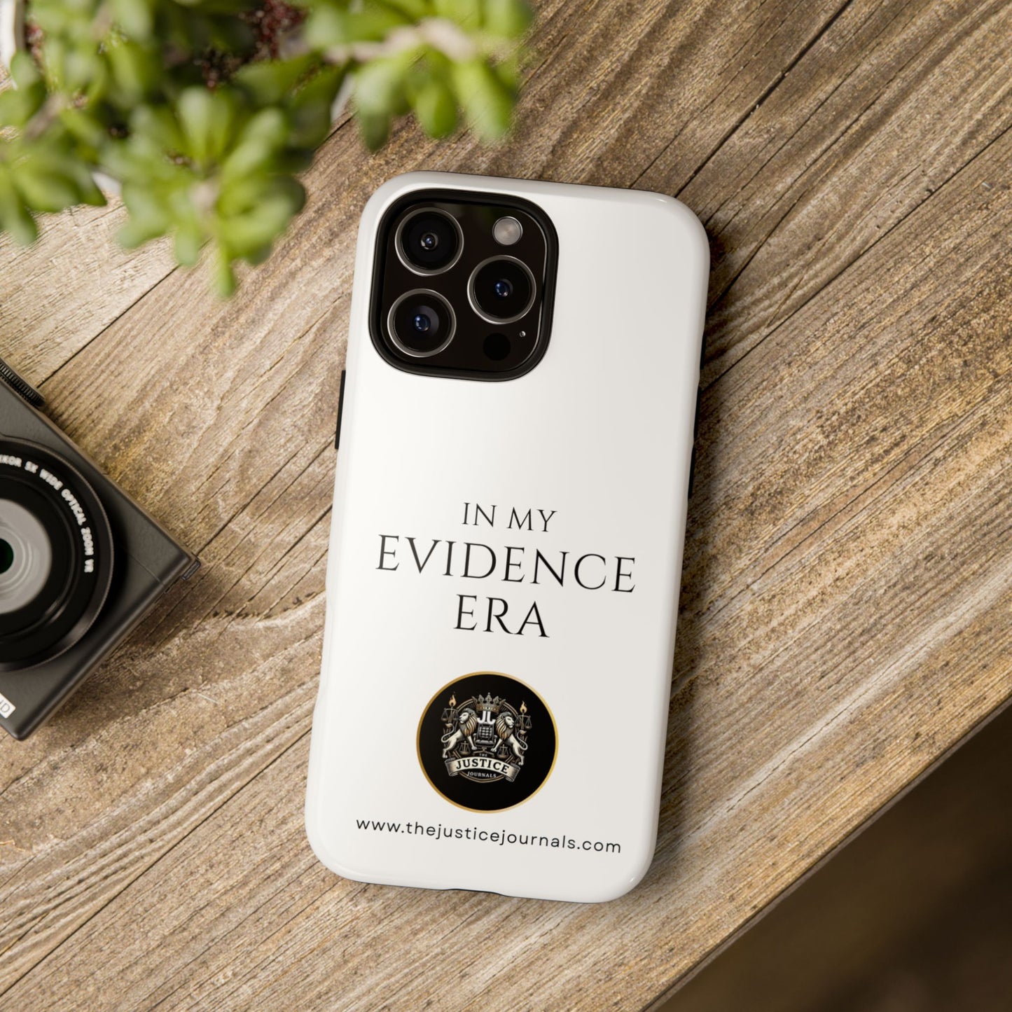 Evidence Era White – Justice Journals Phone case