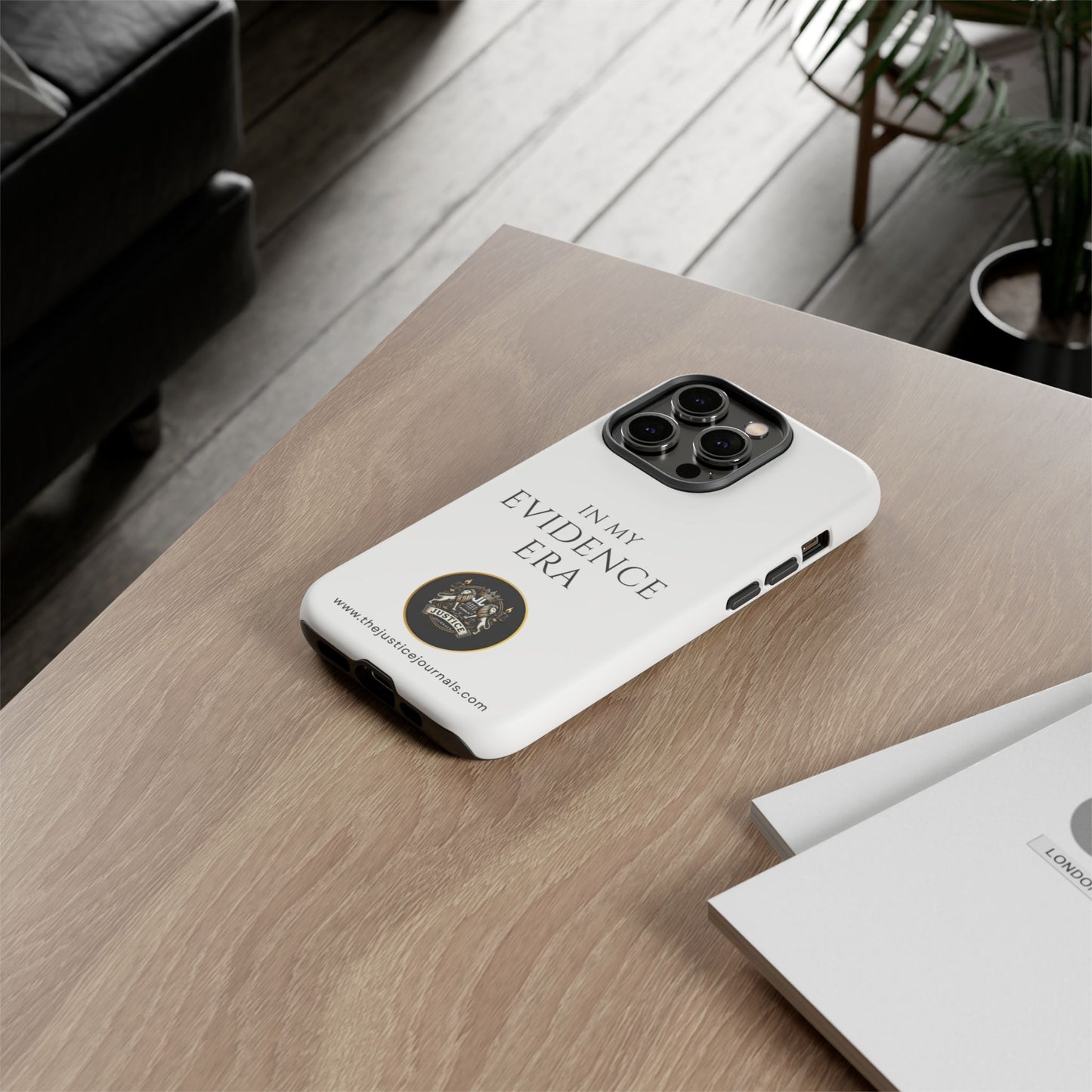 Evidence Era White – Justice Journals Phone case
