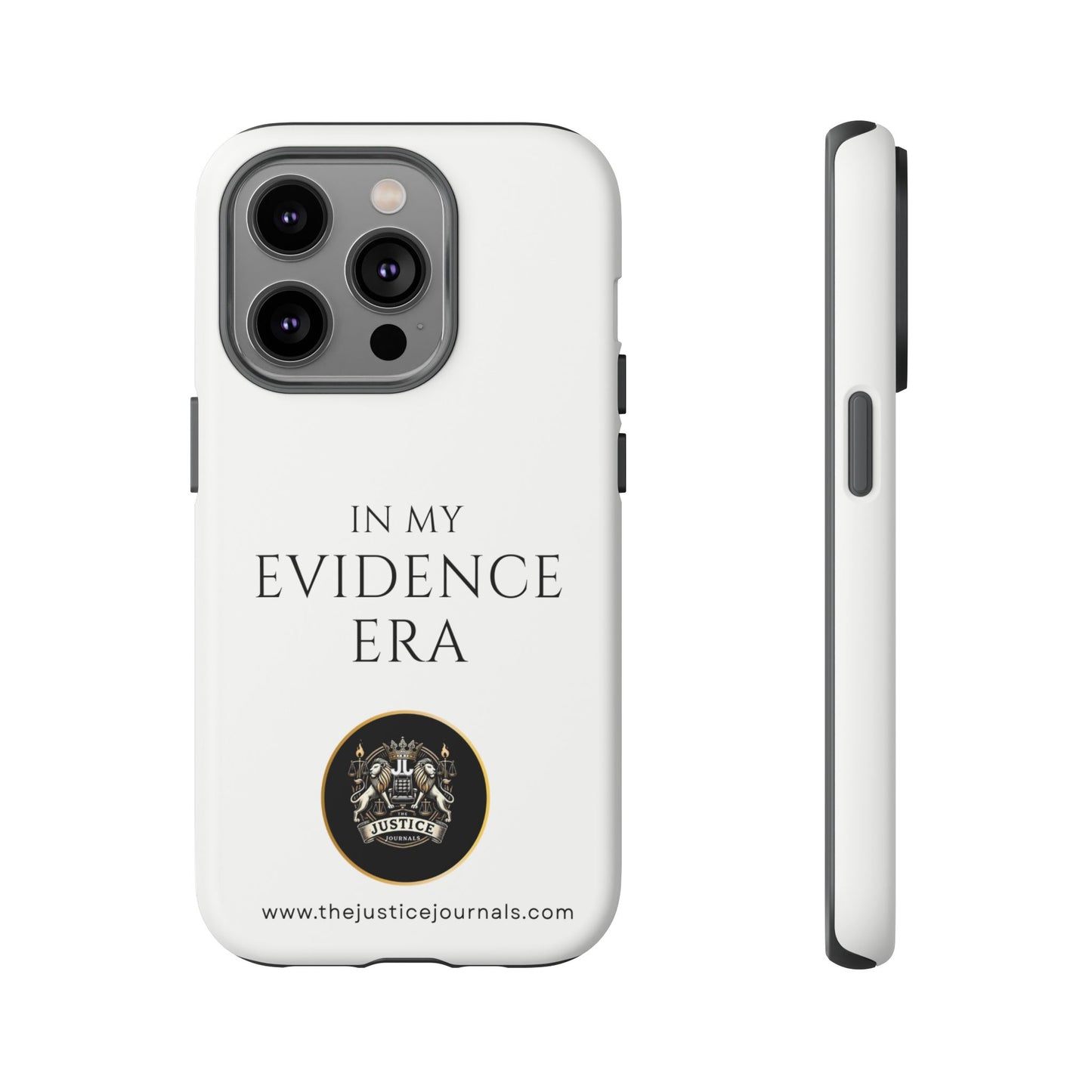 Evidence Era White – Justice Journals Phone case