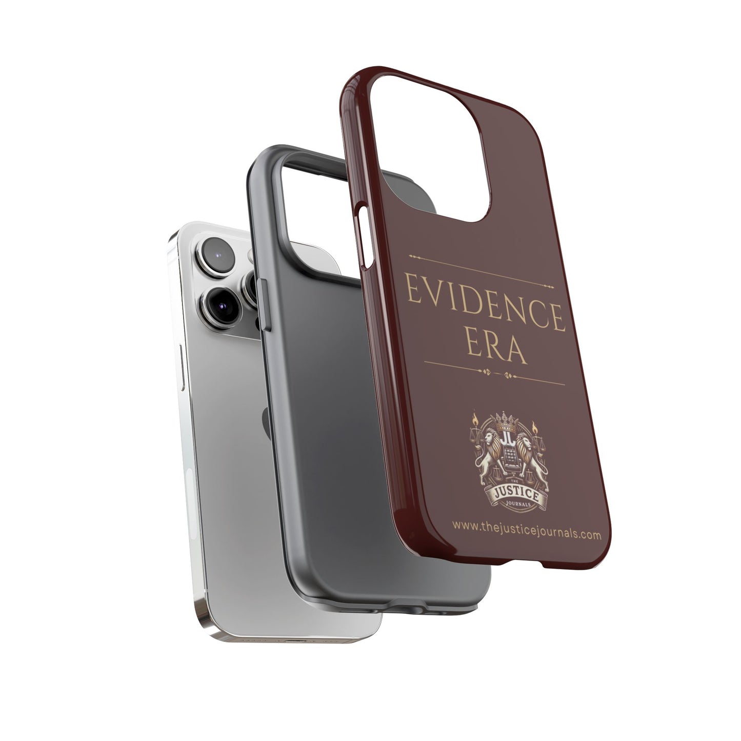 Evidence Era Burgundy - Justice Journals Phone case