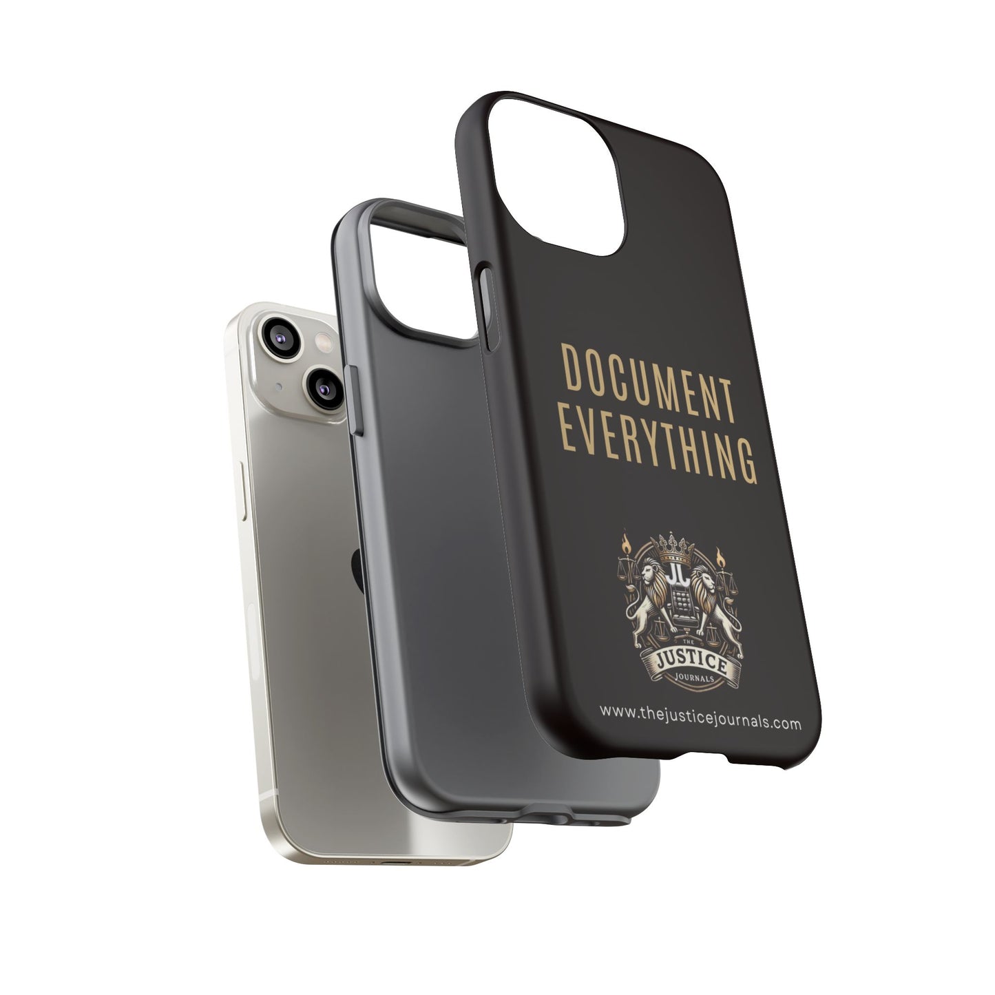 Document Everything - Justice Journals Phone case