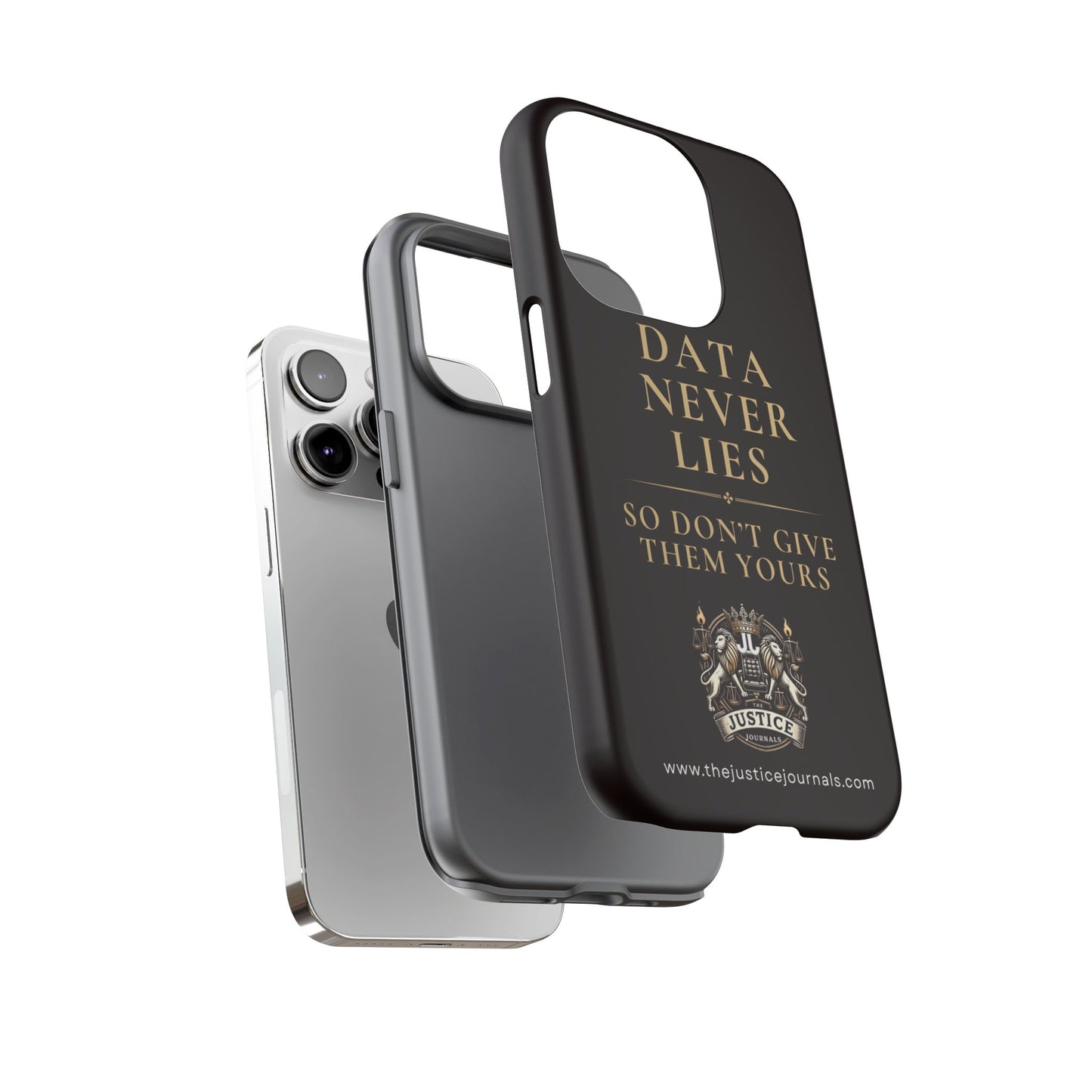 Data Never Lies, Justice Journals iphone case