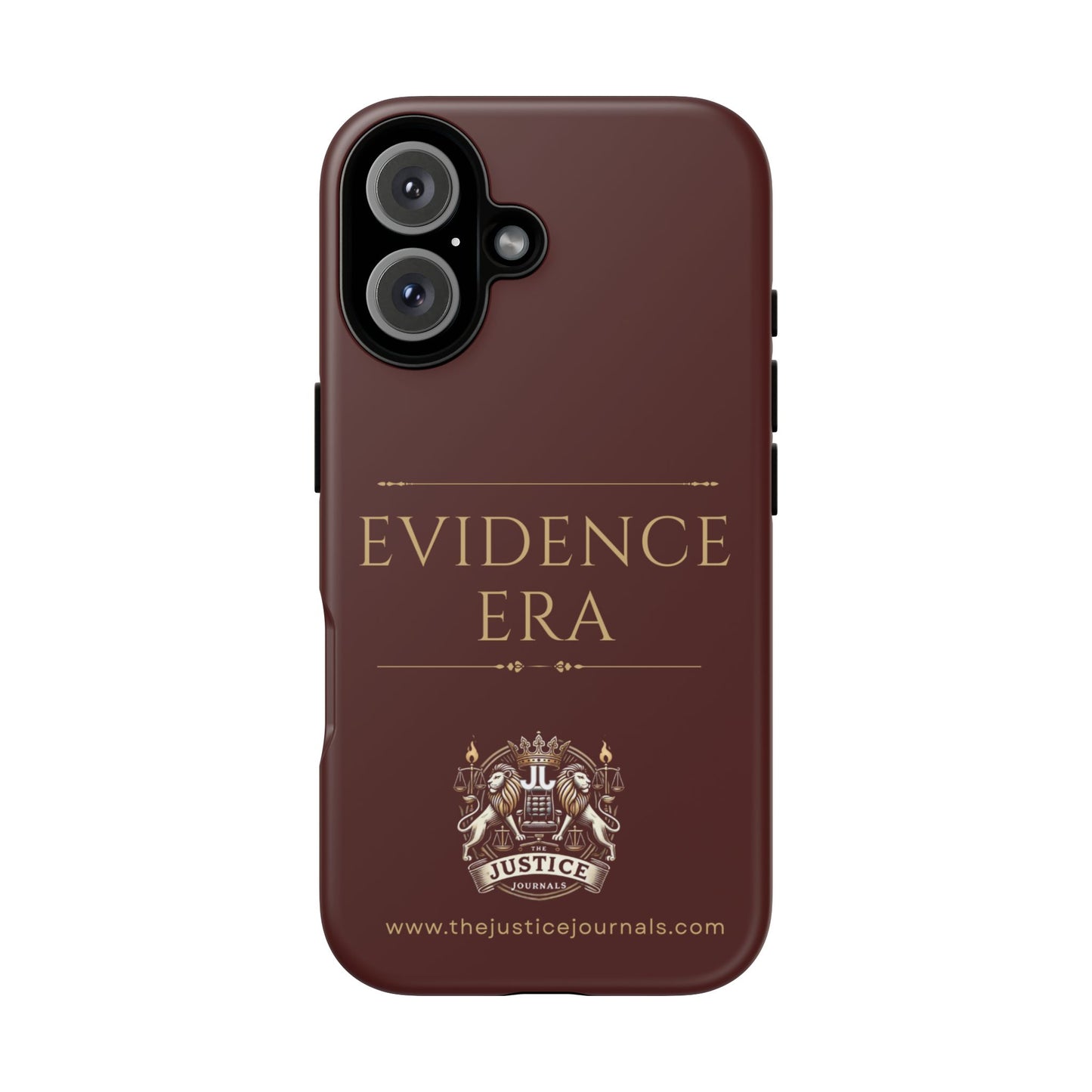 Evidence Era Burgundy - Justice Journals Phone case