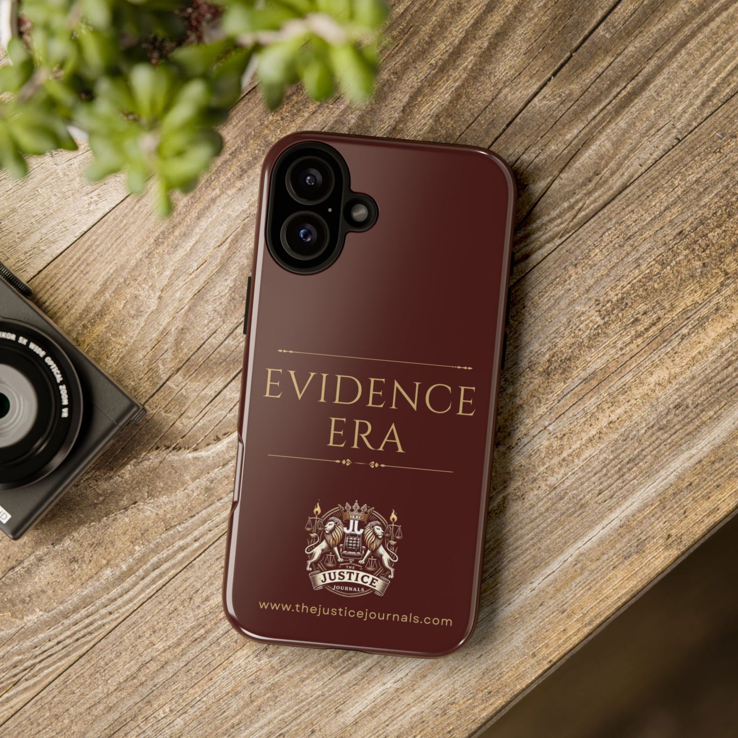 Evidence Era Burgundy - Justice Journals Phone case