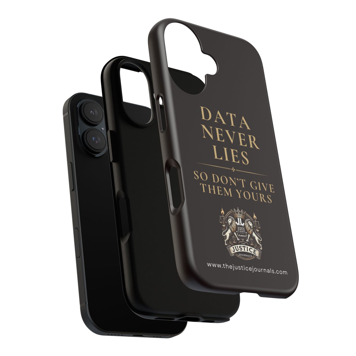 Data Never Lies, Justice Journals iphone case
