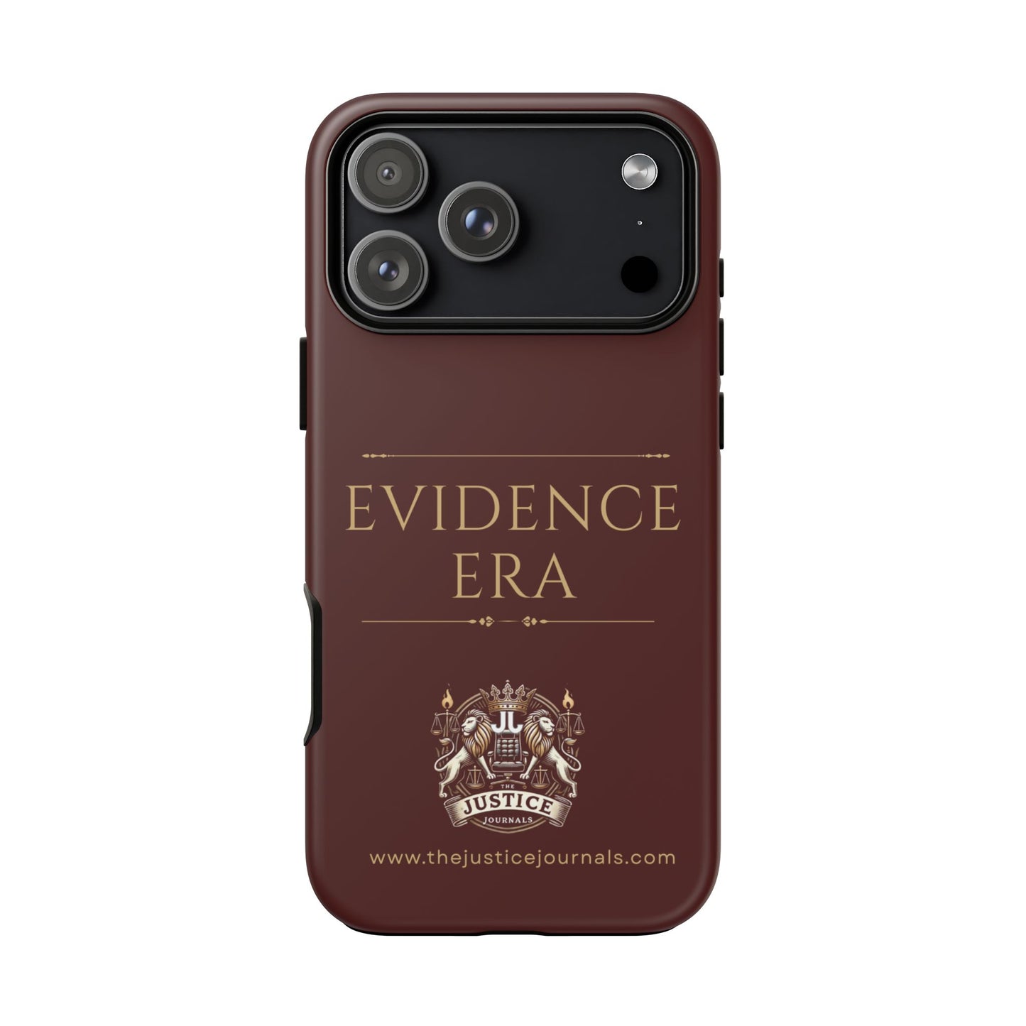 Evidence Era Burgundy - Justice Journals Phone case