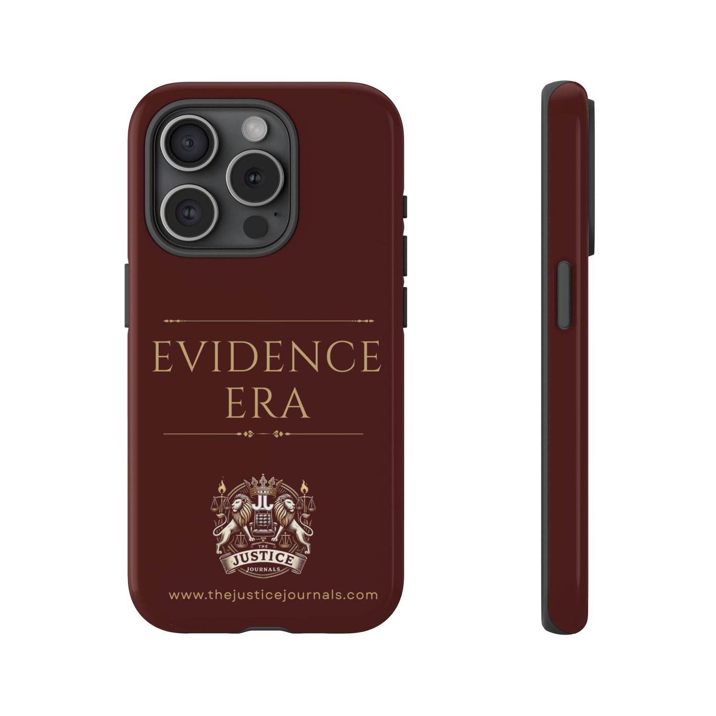 Evidence Era Burgundy - Justice Journals Phone case