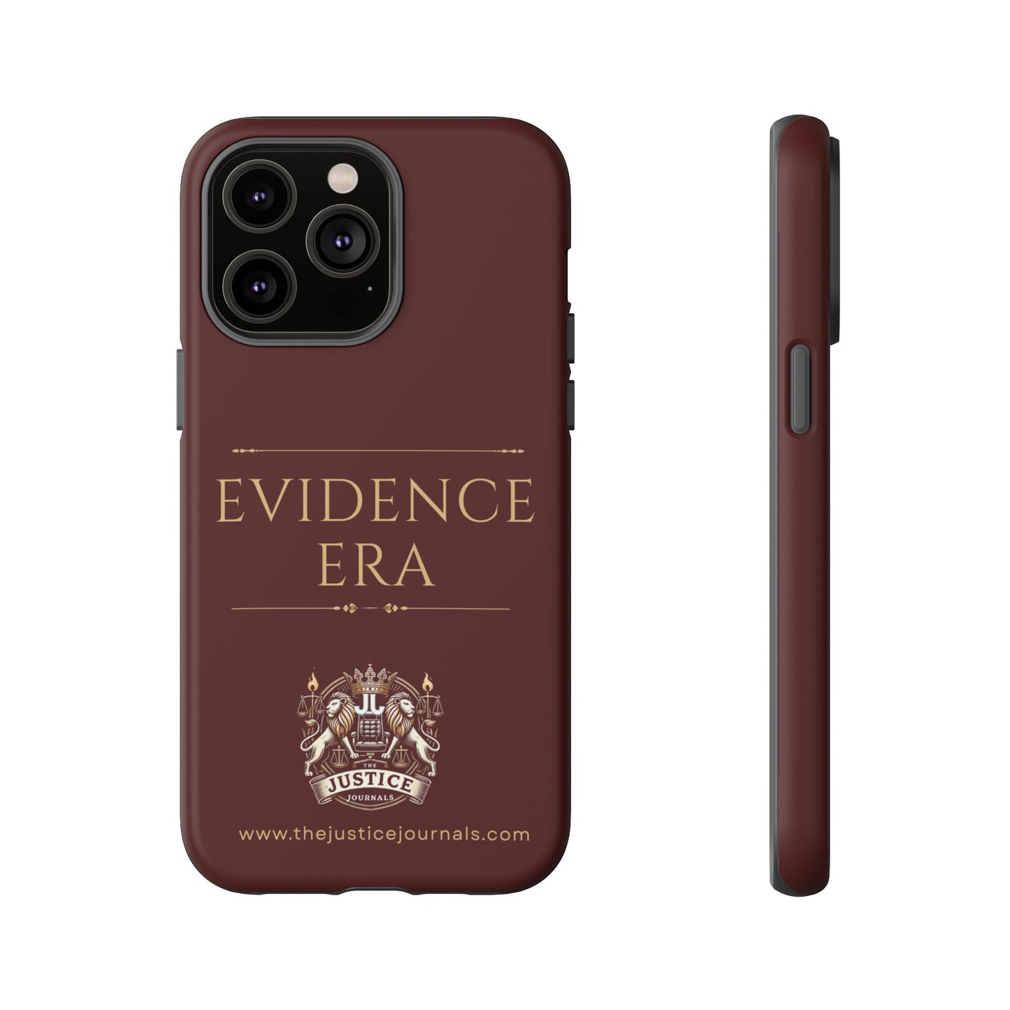 Evidence Era Burgundy - Justice Journals Phone case