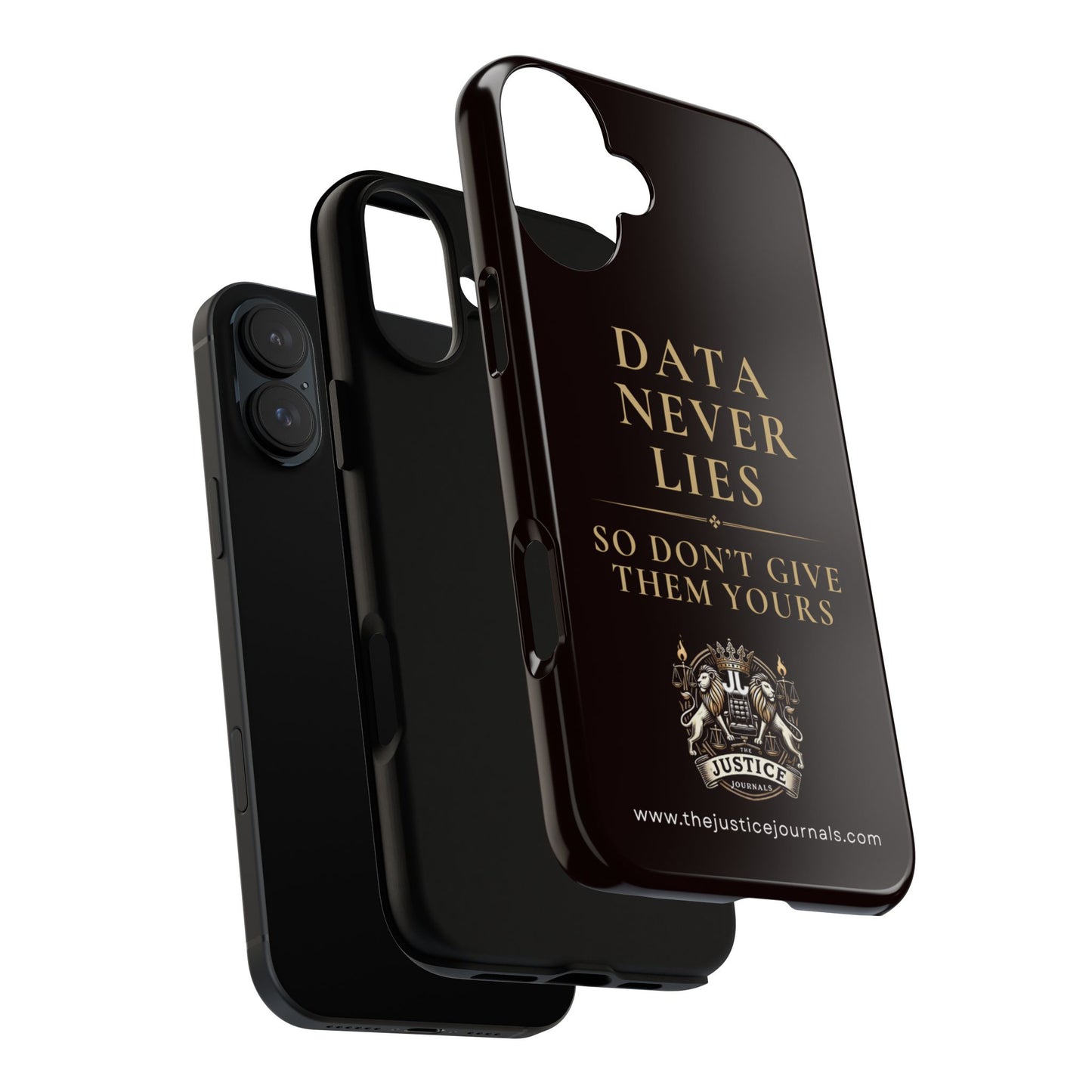 Data Never Lies, Justice Journals iphone case