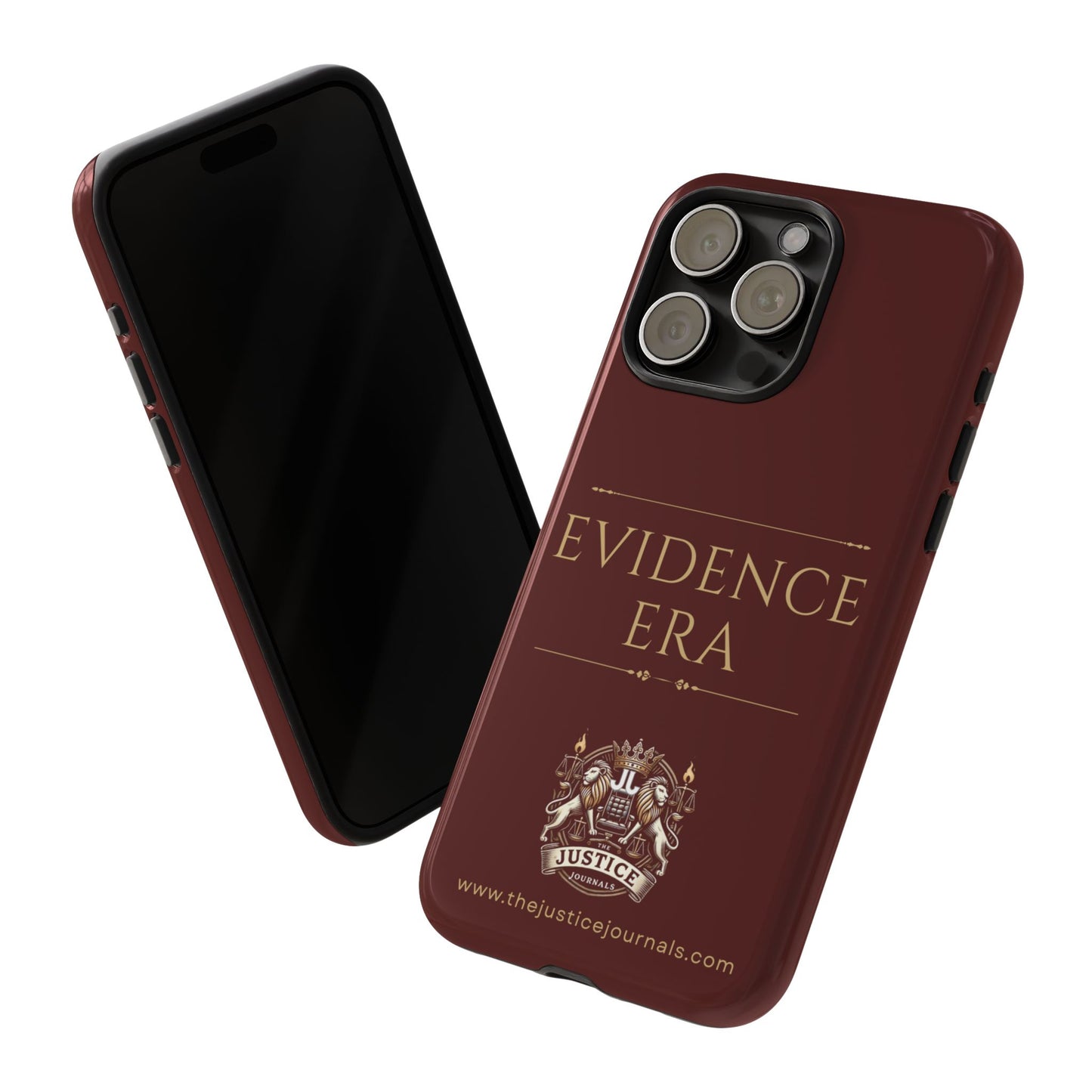 Evidence Era Burgundy - Justice Journals Phone case