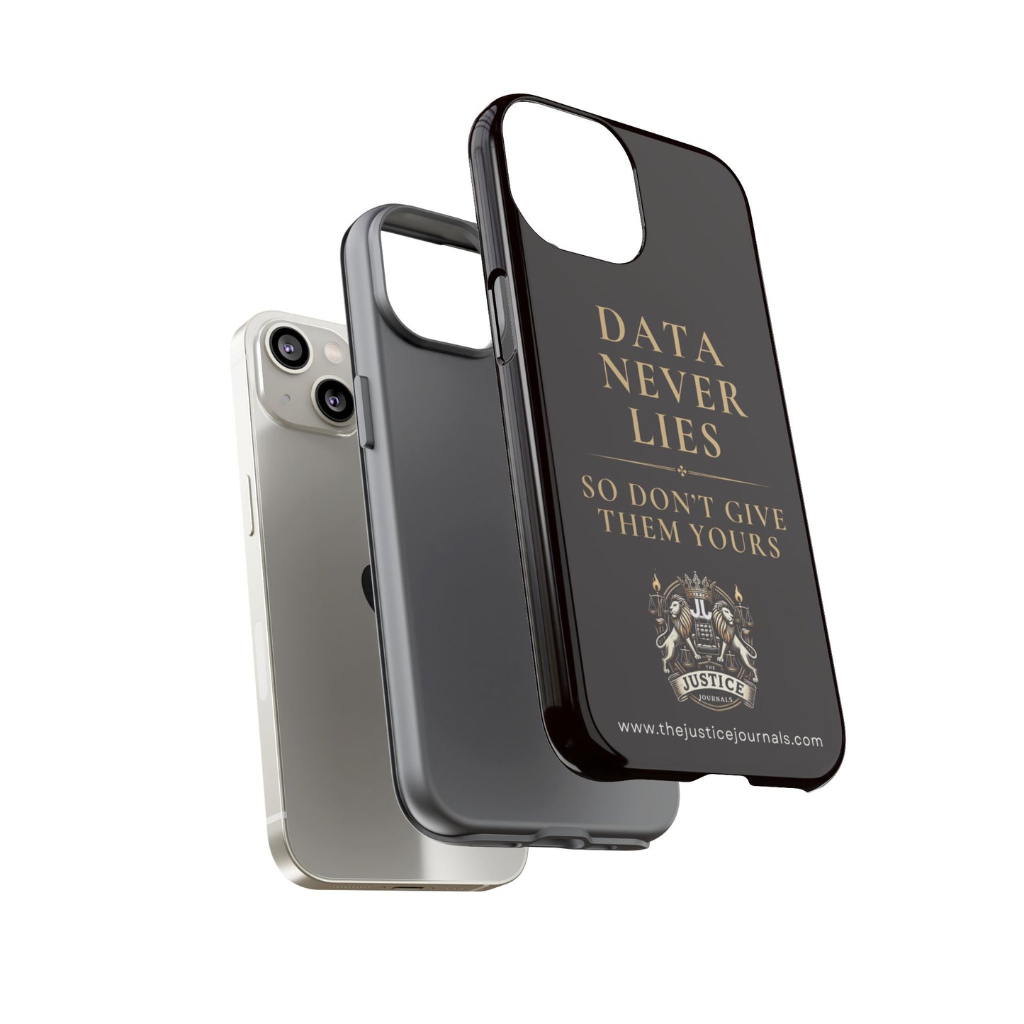 Data Never Lies, Justice Journals iphone case