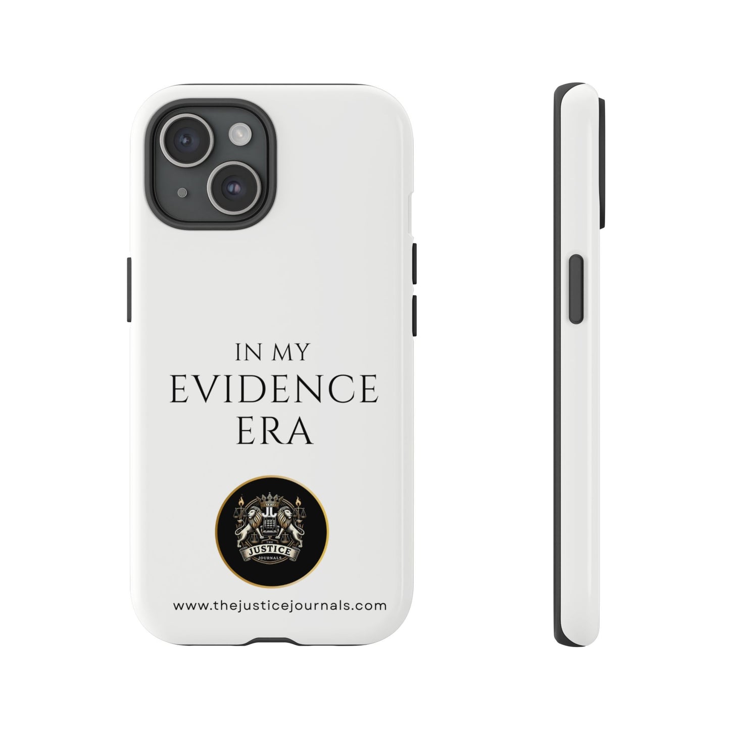 Evidence Era White – Justice Journals Phone case