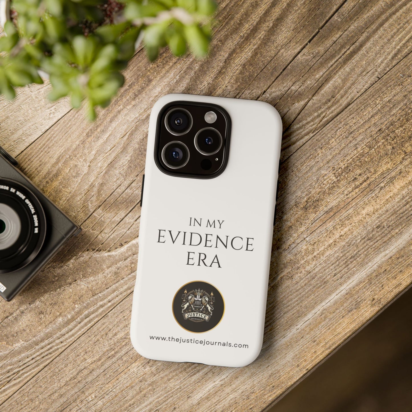 Evidence Era White – Justice Journals Phone case