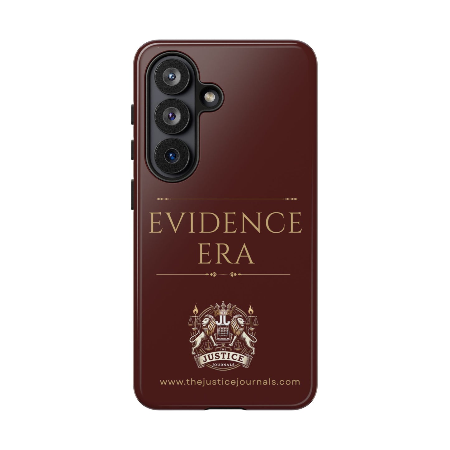 Evidence Era Burgundy - Justice Journals Phone case