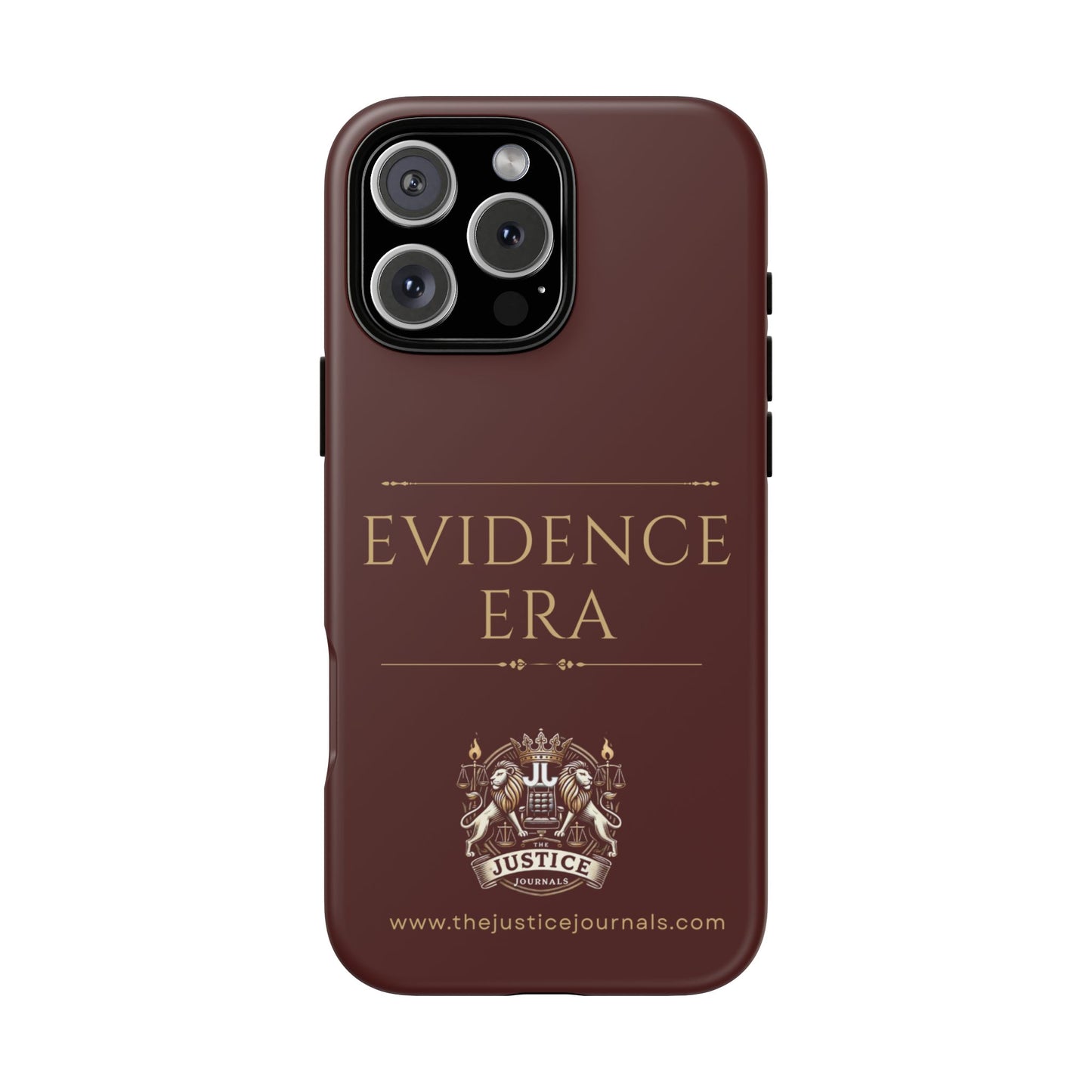 Evidence Era Burgundy - Justice Journals Phone case
