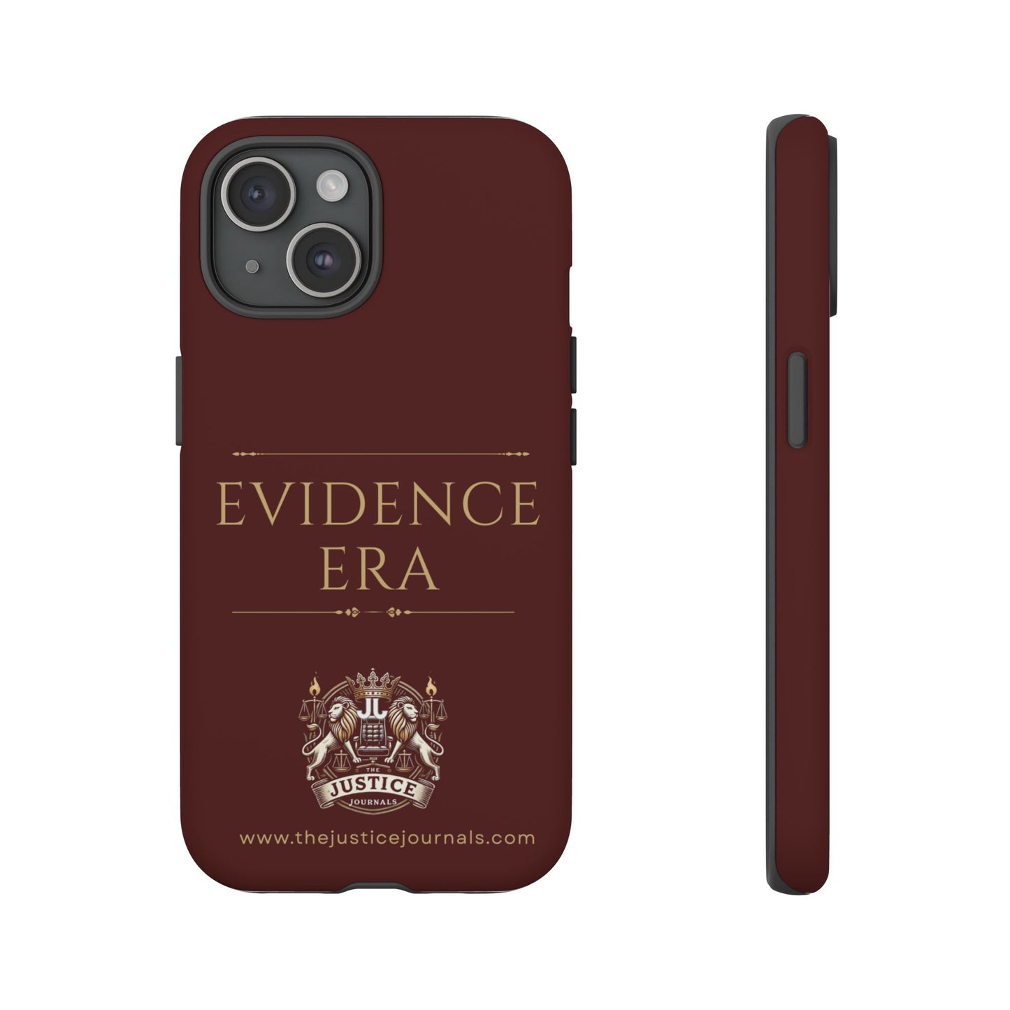 Evidence Era Burgundy - Justice Journals Phone case