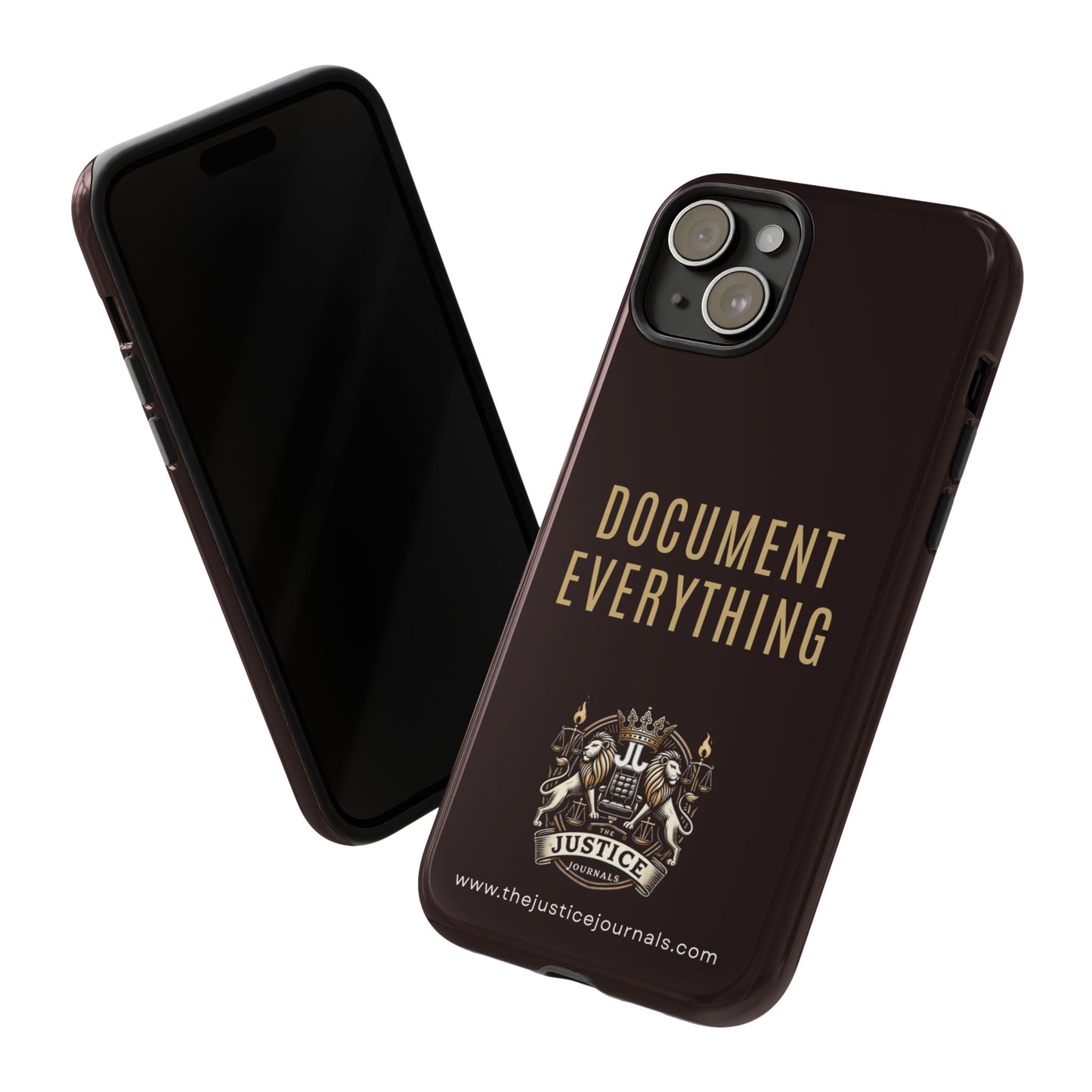 Document Everything - Justice Journals Phone case