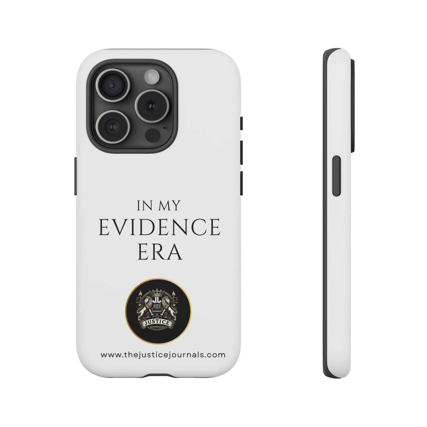 Evidence Era White – Justice Journals Phone case