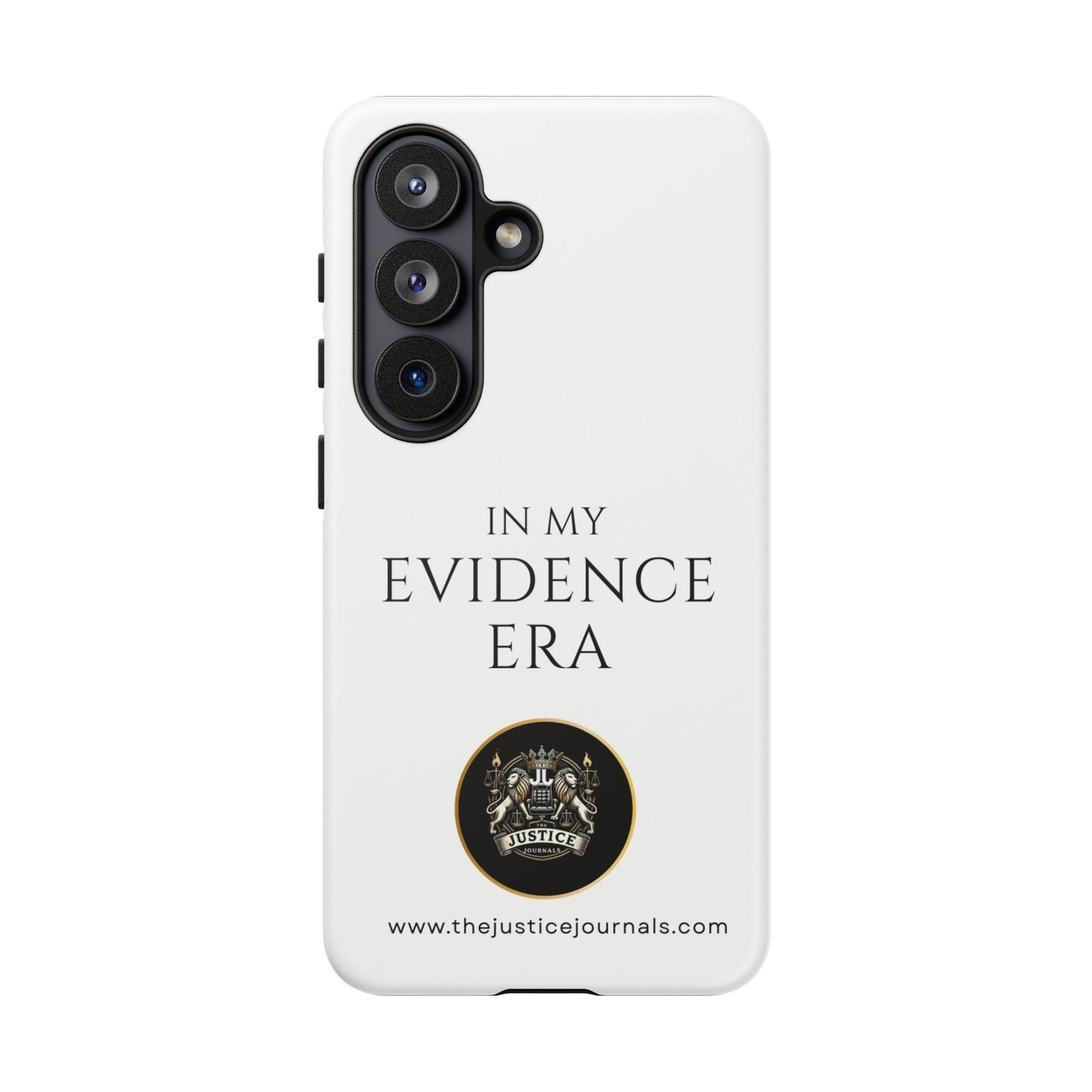 Evidence Era White – Justice Journals Phone case