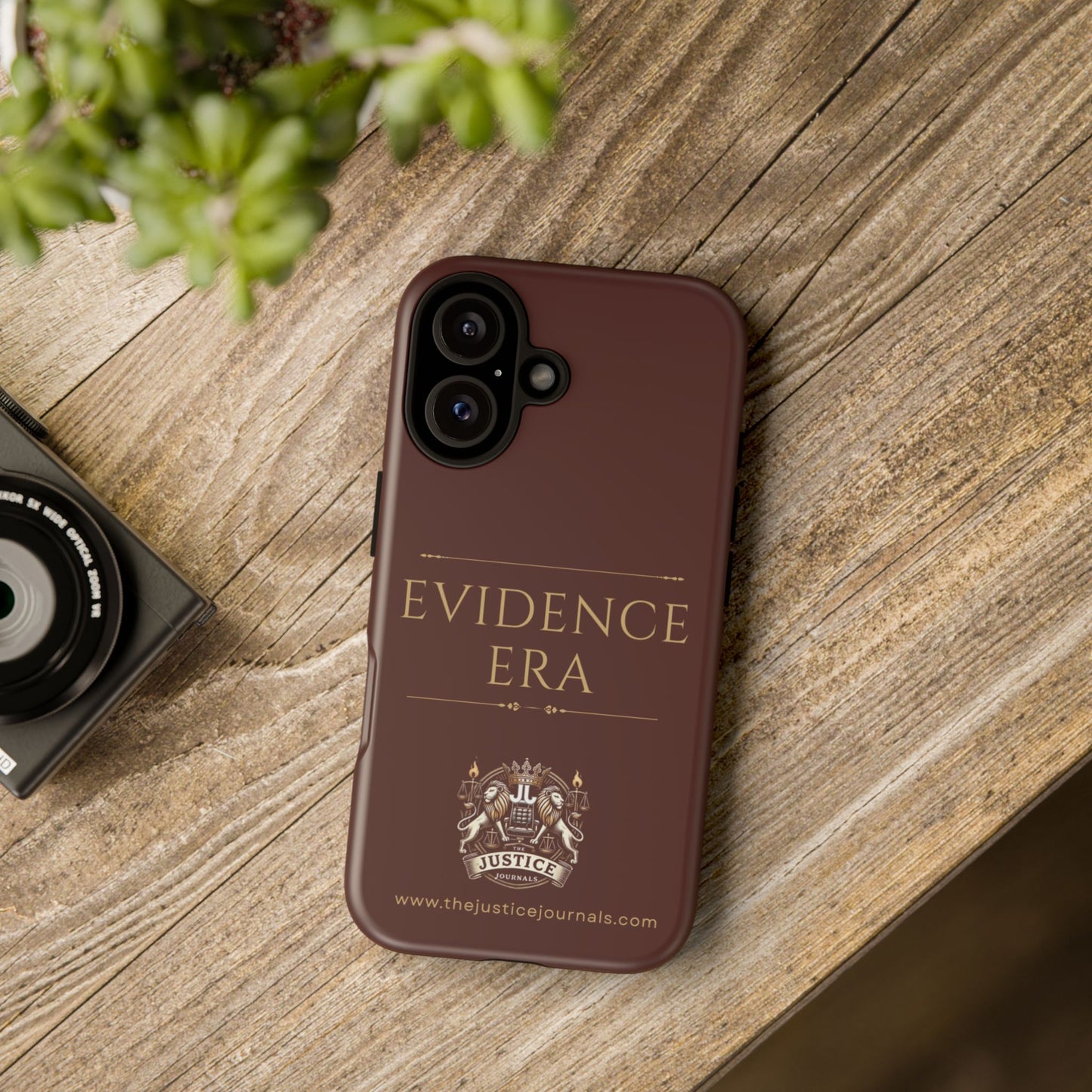 Evidence Era Burgundy - Justice Journals Phone case