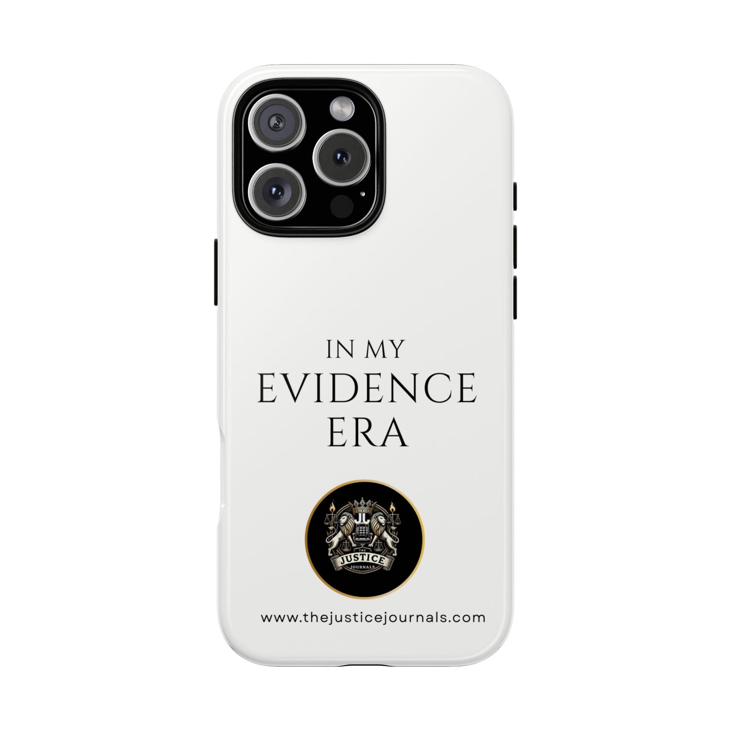 Evidence Era White – Justice Journals Phone case