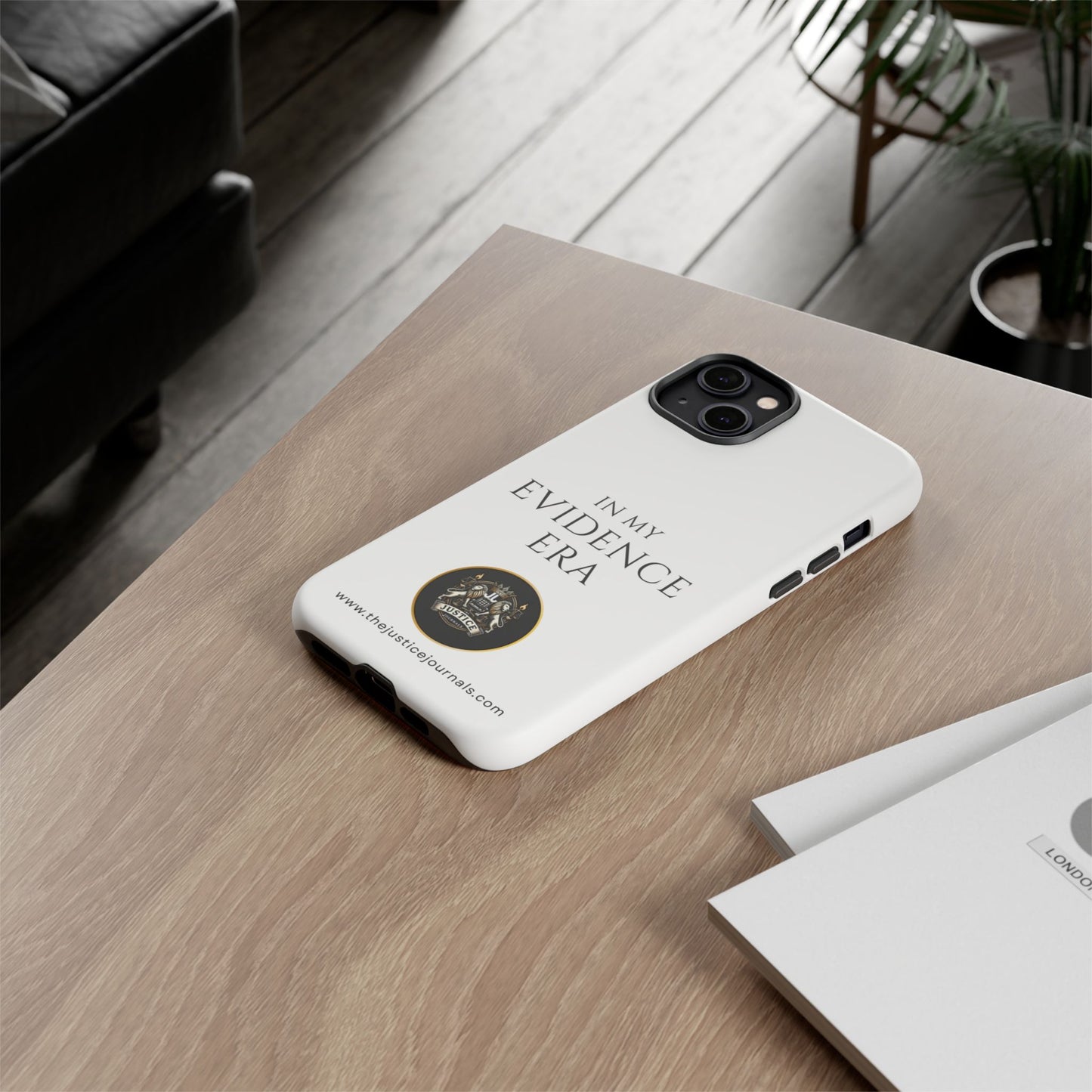 Evidence Era White – Justice Journals Phone case