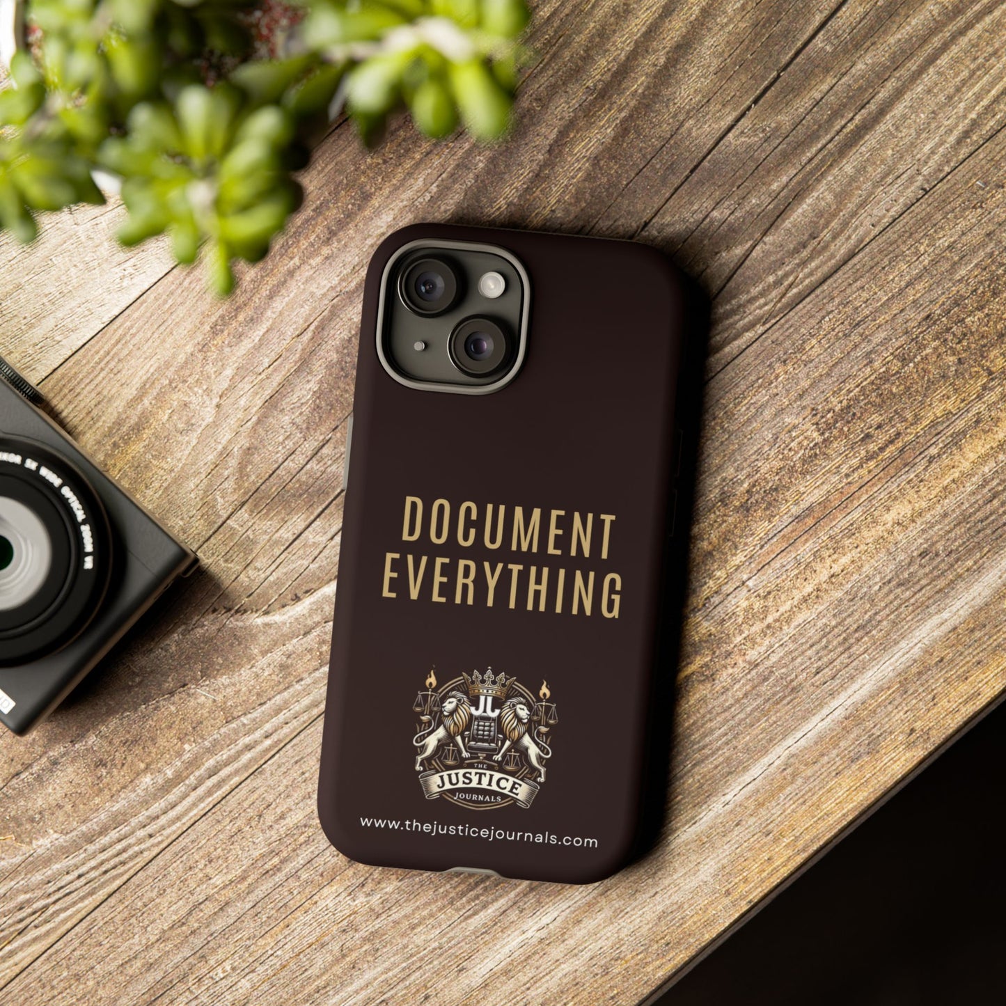 Document Everything - Justice Journals Phone case