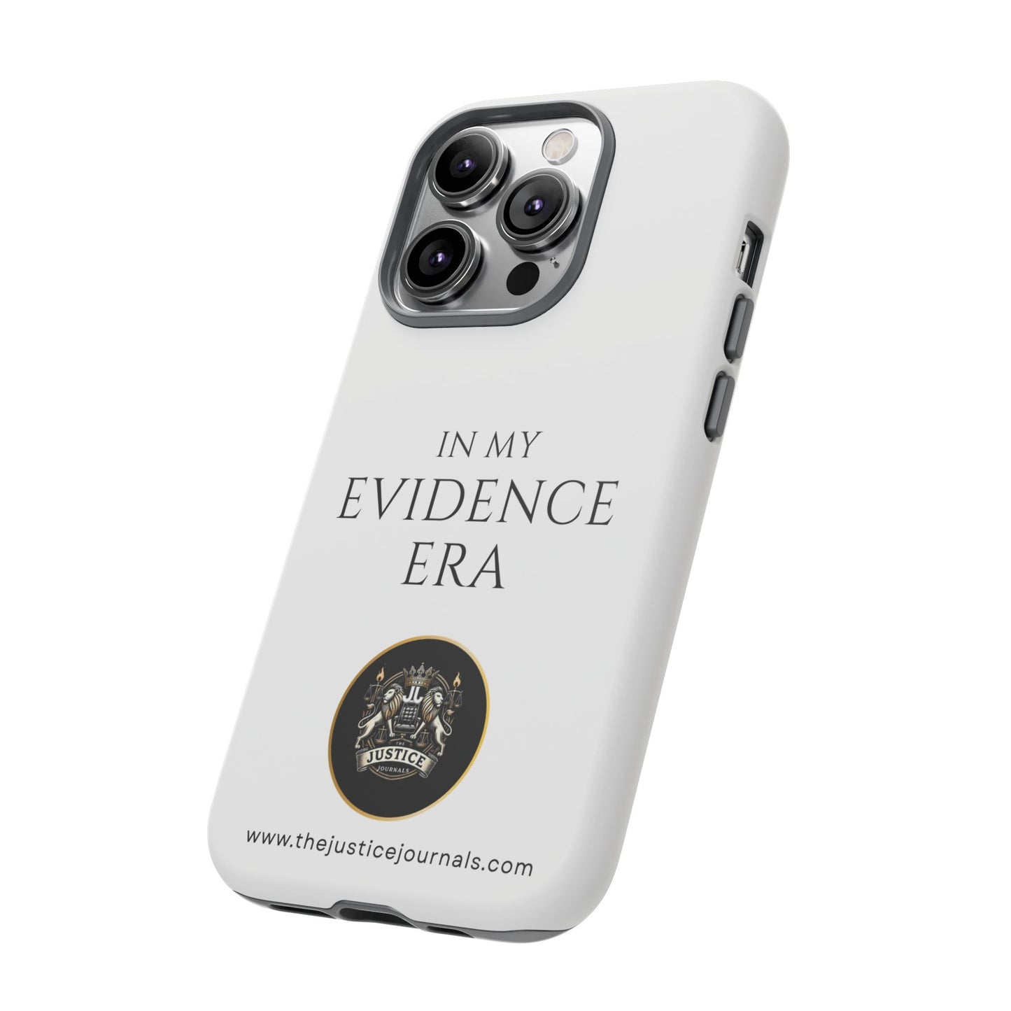 Evidence Era White – Justice Journals Phone case