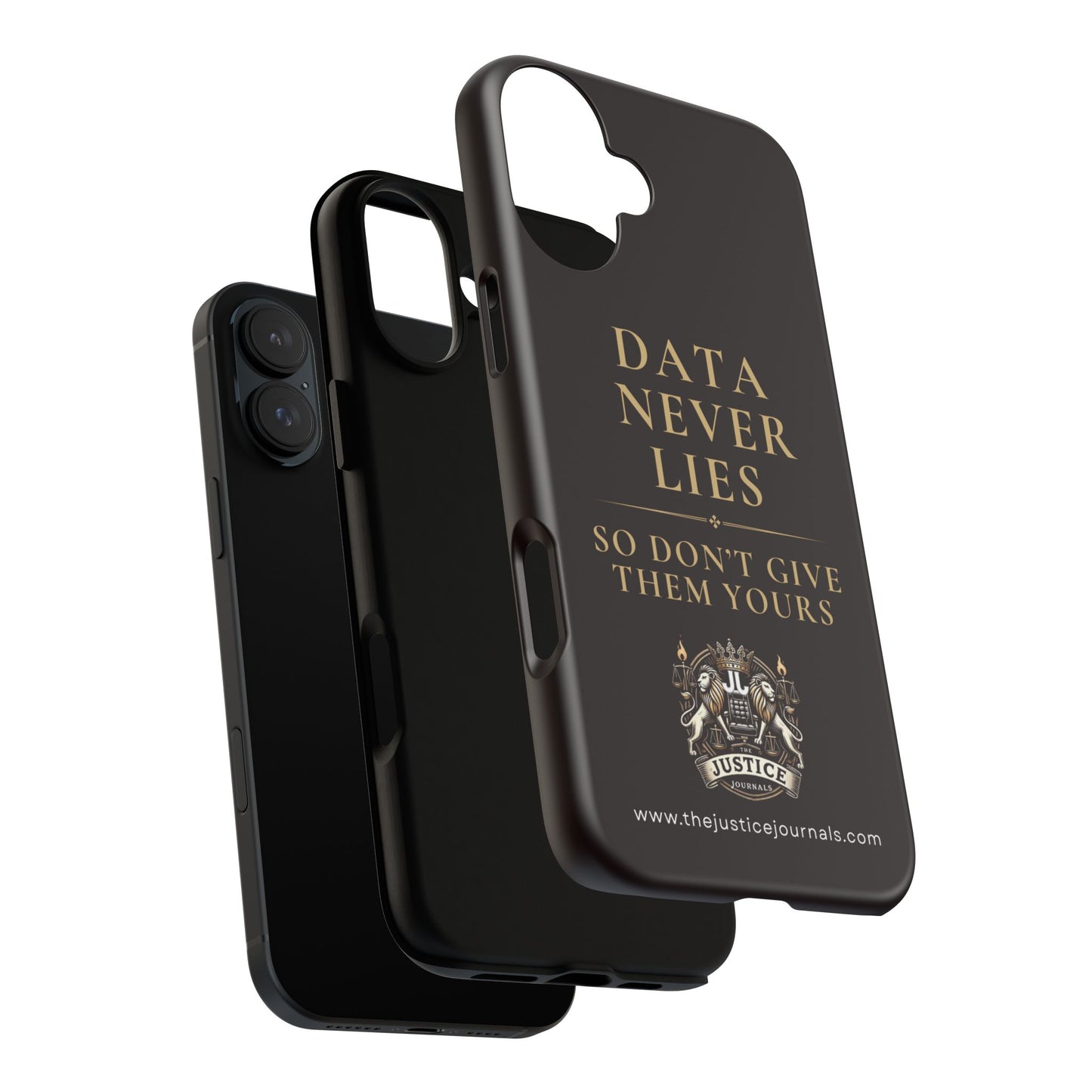 Data Never Lies, Justice Journals iphone case