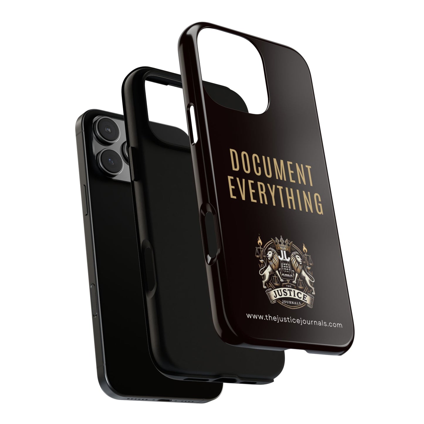Document Everything - Justice Journals Phone case