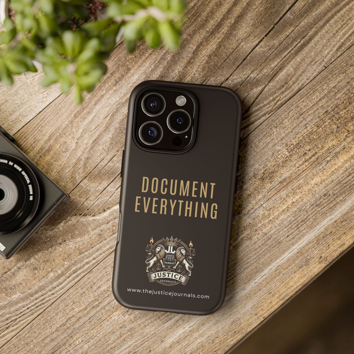Document Everything - Justice Journals Phone case