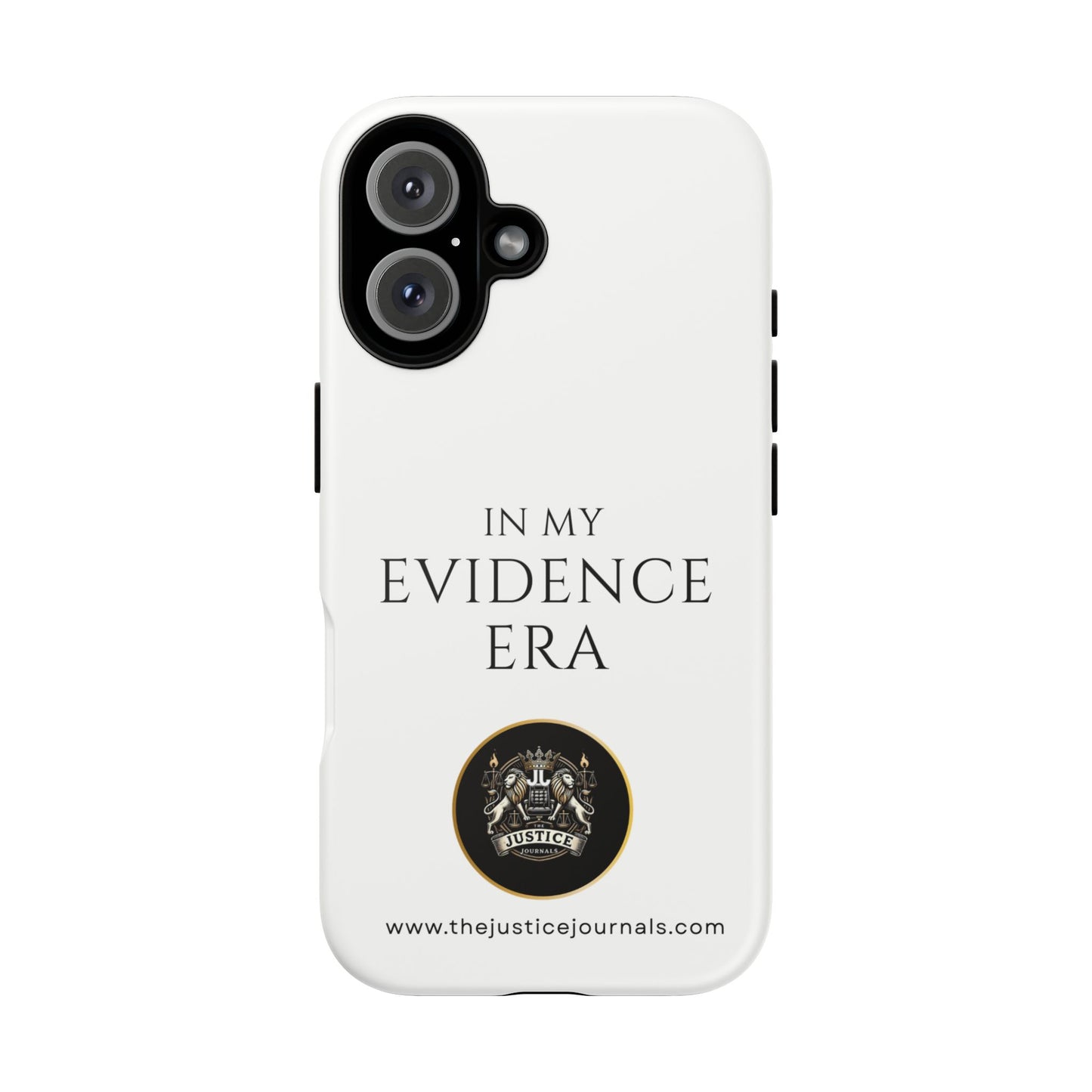 Evidence Era White – Justice Journals Phone case