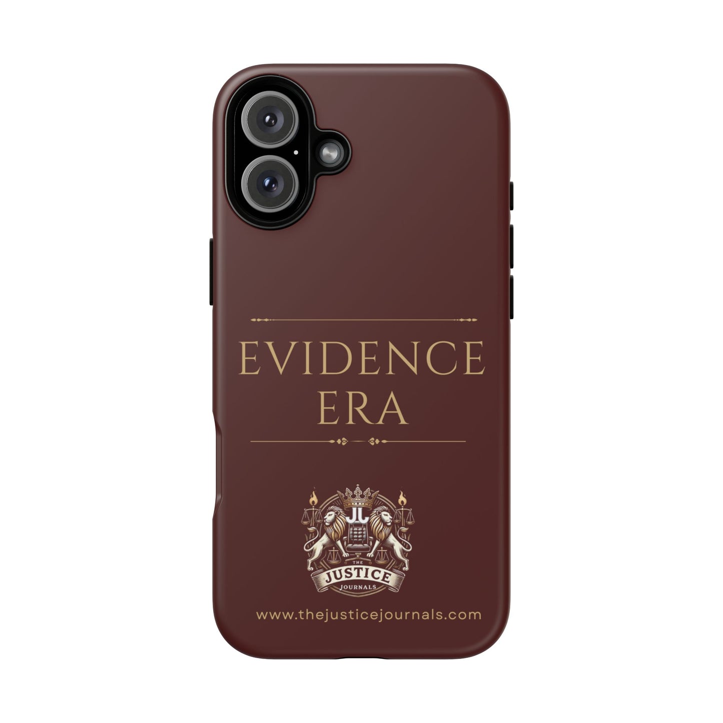 Evidence Era Burgundy - Justice Journals Phone case