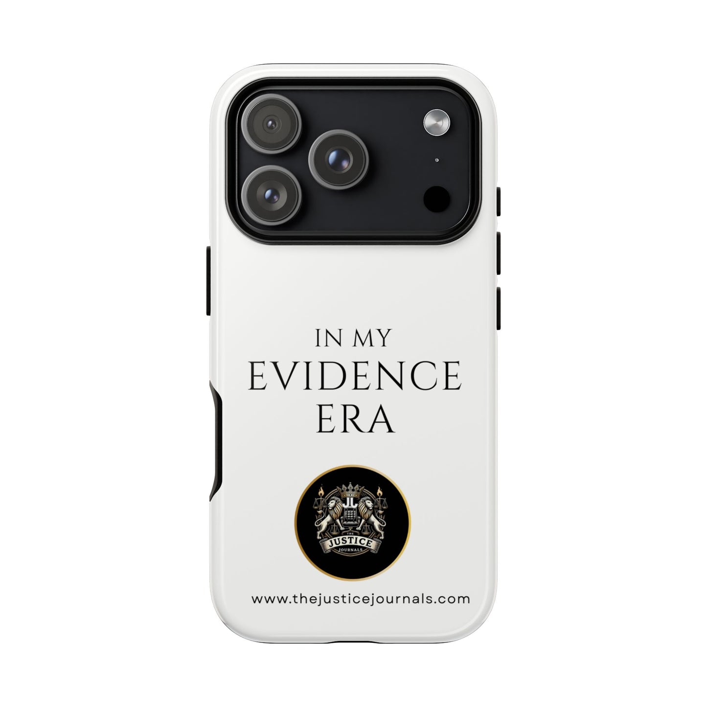 Evidence Era White – Justice Journals Phone case
