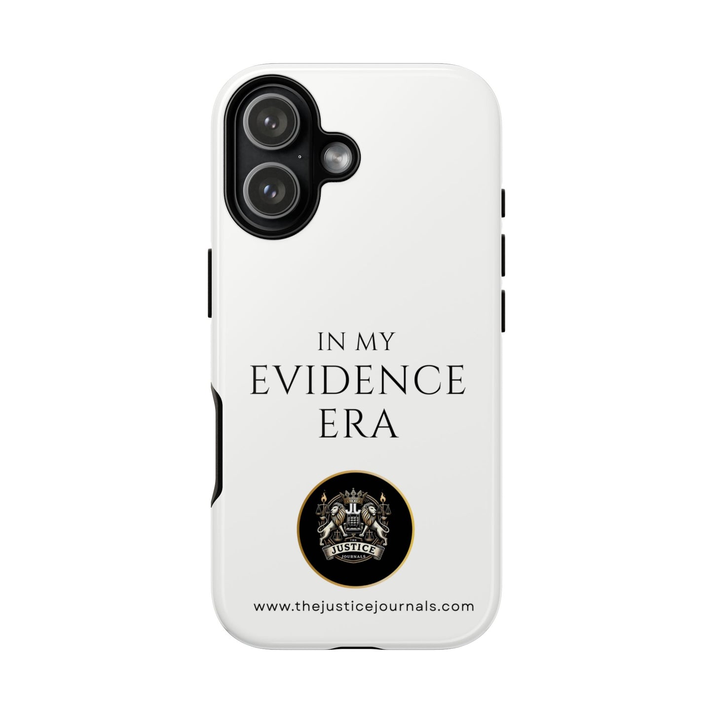 Evidence Era White – Justice Journals Phone case