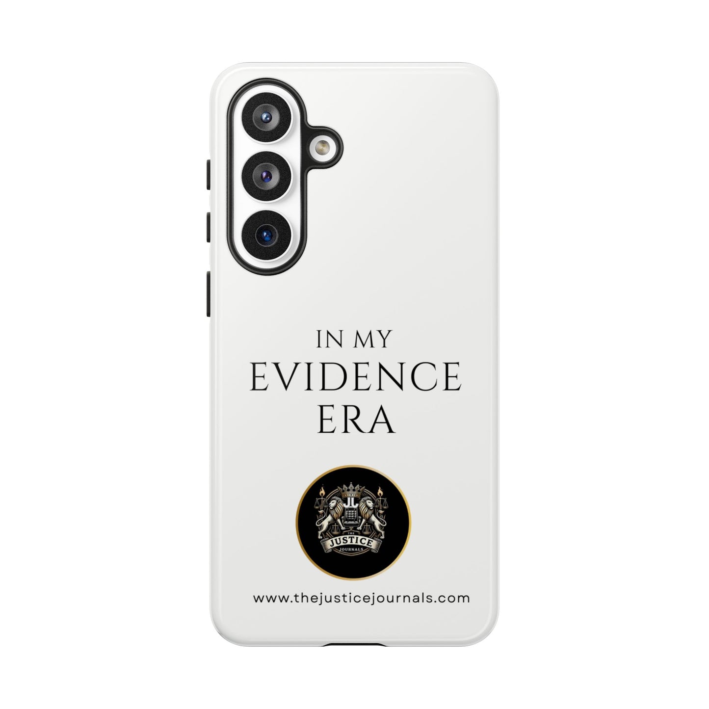 Evidence Era White – Justice Journals Phone case